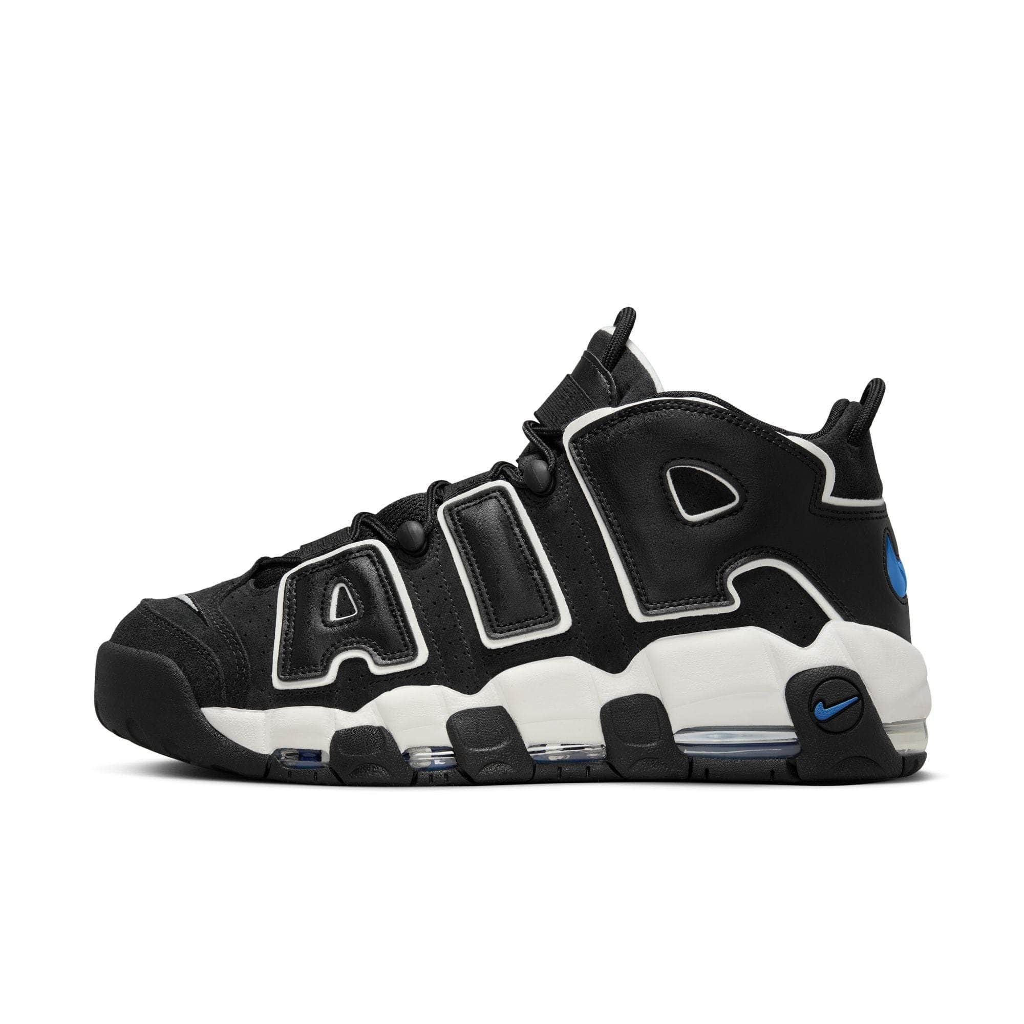 Nike uptempo store mens black