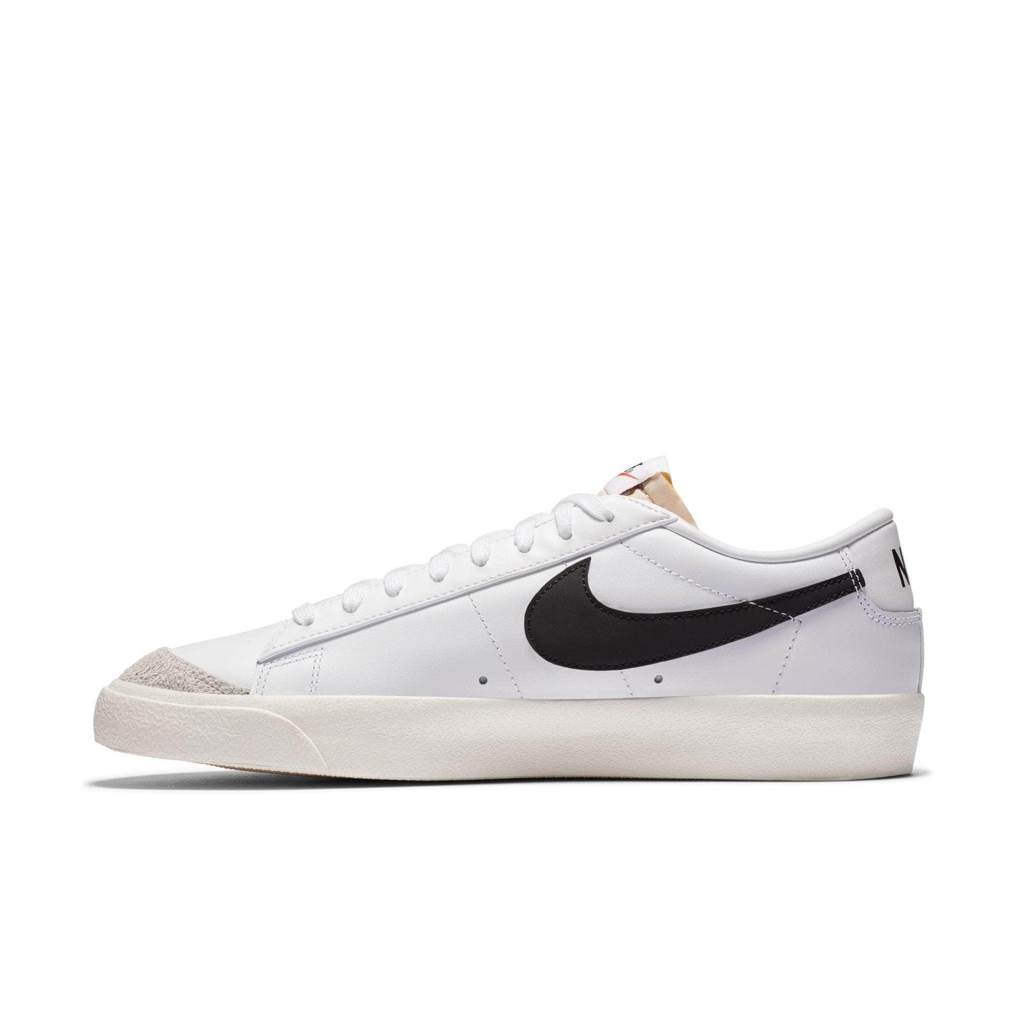 Nike FOOTWEAR Nike Blazer Low 77 Vintage "White Black" - Men's