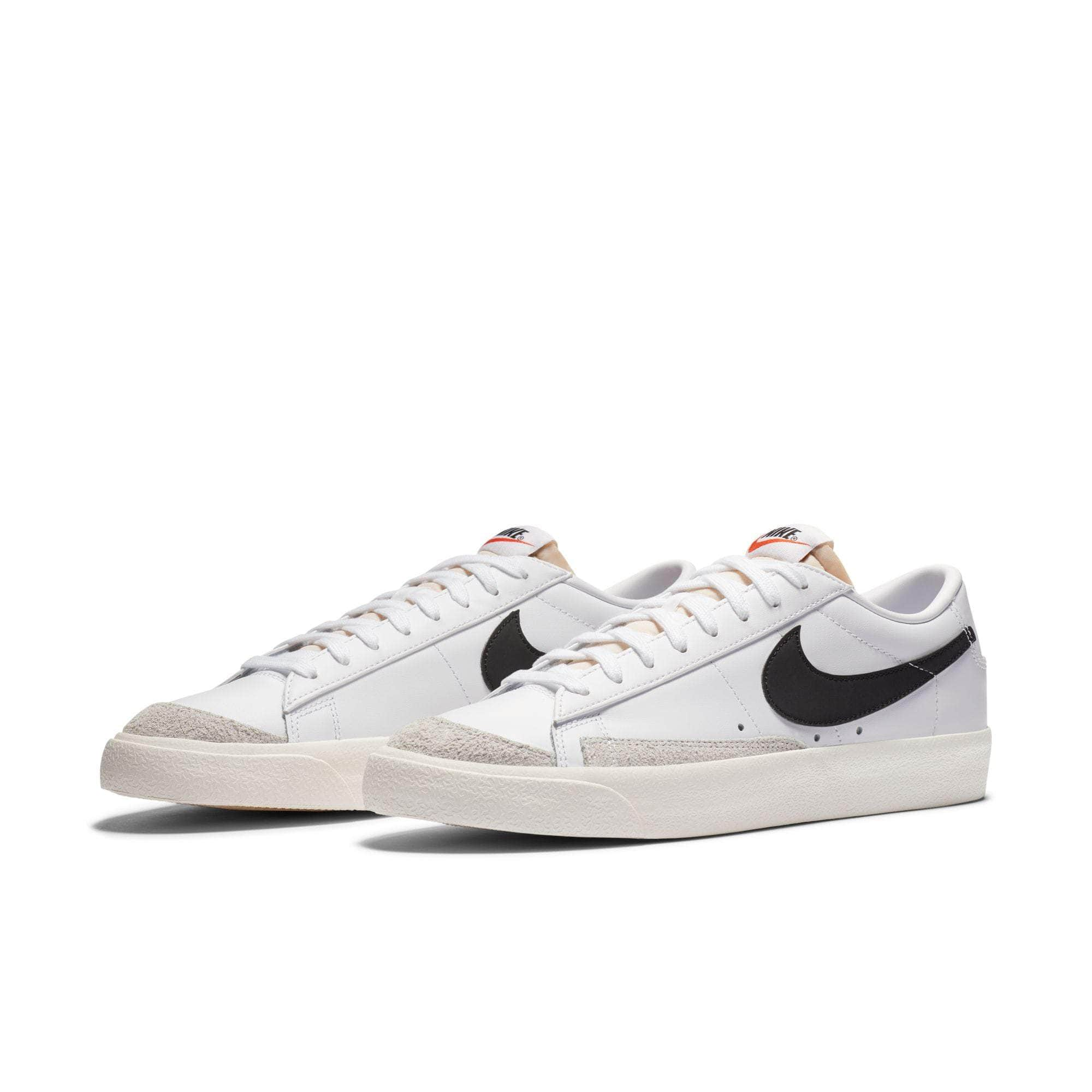 Nike FOOTWEAR Nike Blazer Low 77 Vintage "White Black" - Men's