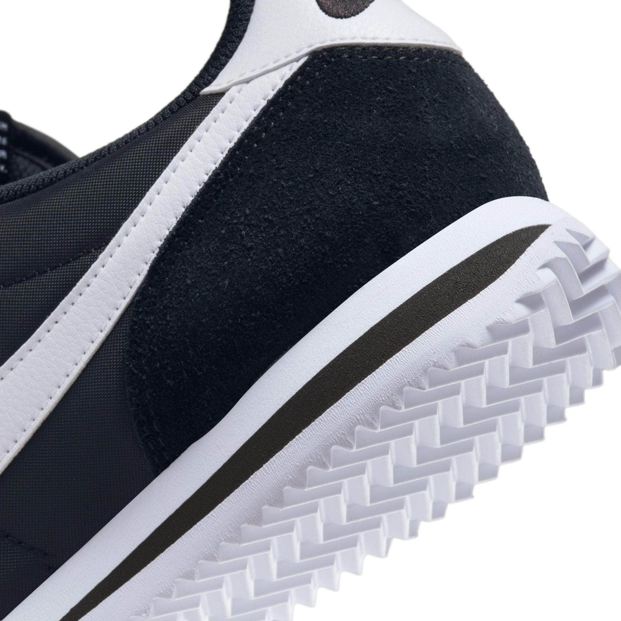 White and black nike cheap cortez womens