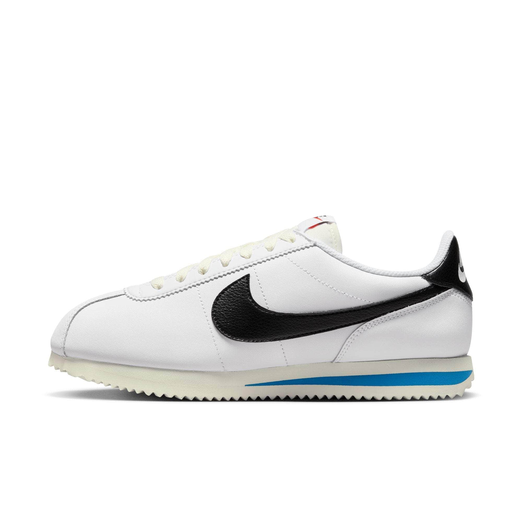 NIKE FOOTWEAR Nike Cortez White Black Light Photo Blue - Women's