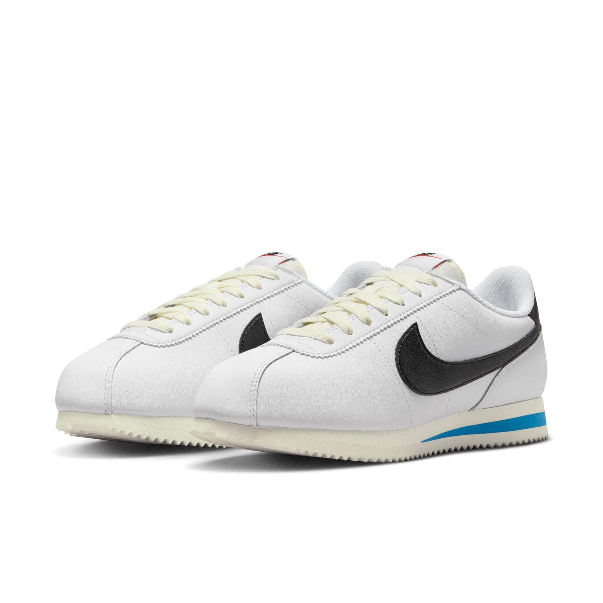 NIKE FOOTWEAR Nike Cortez White Black Light Photo Blue - Women's