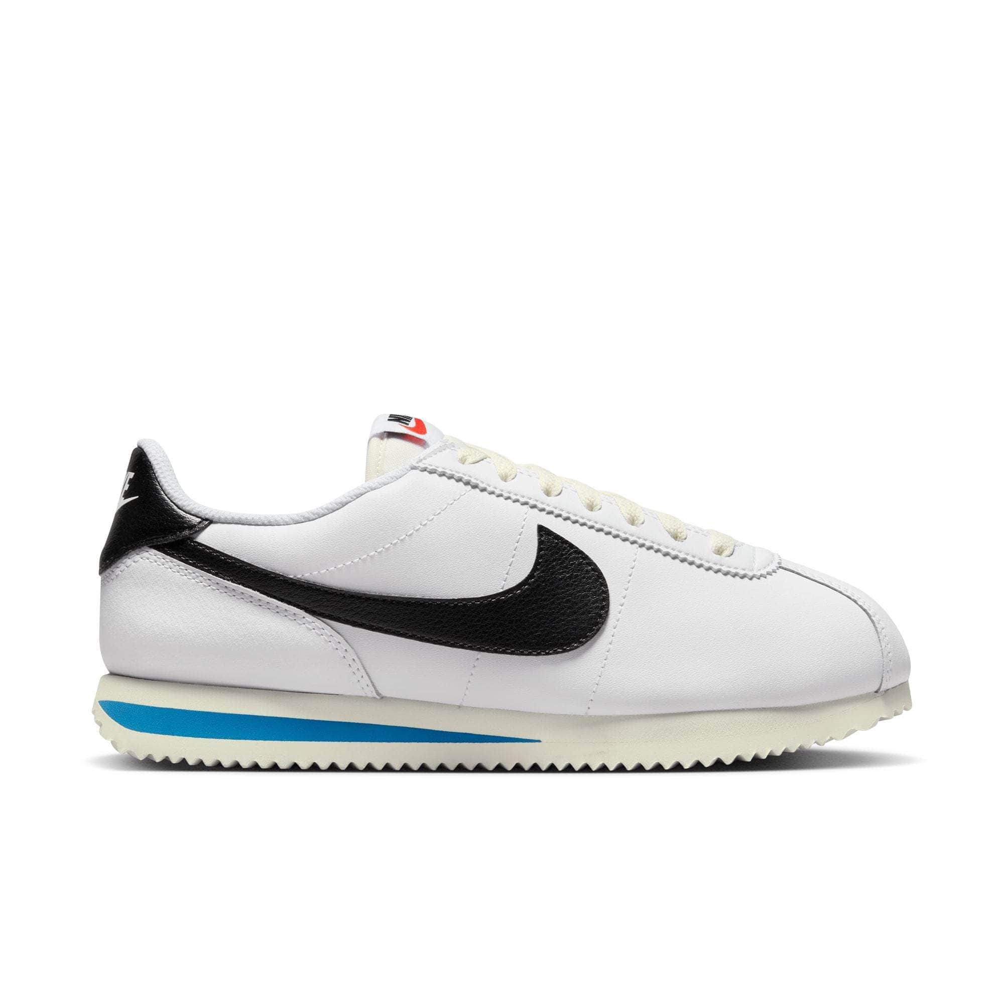 NIKE FOOTWEAR Nike Cortez White Black Light Photo Blue - Women's