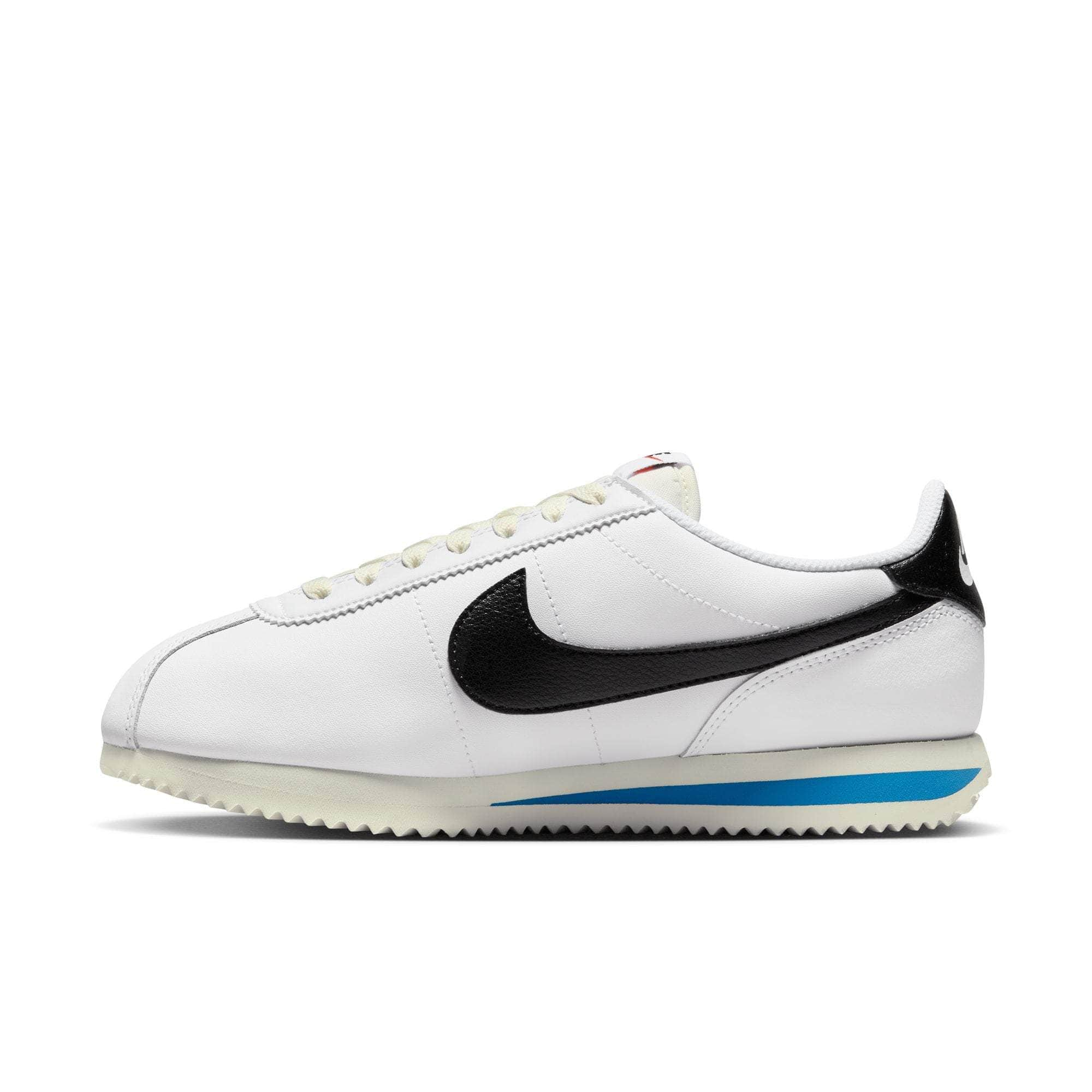 NIKE FOOTWEAR Nike Cortez White Black Light Photo Blue - Women's