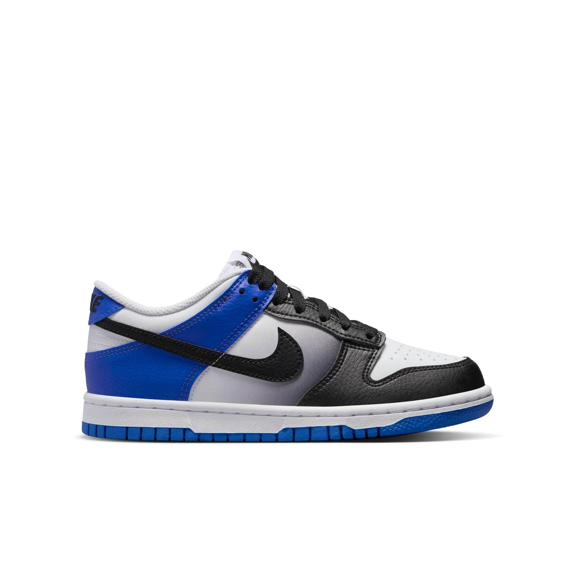 Nike FOOTWEAR Nike Dunk Low "Game Royal White Black" - Boy's GS