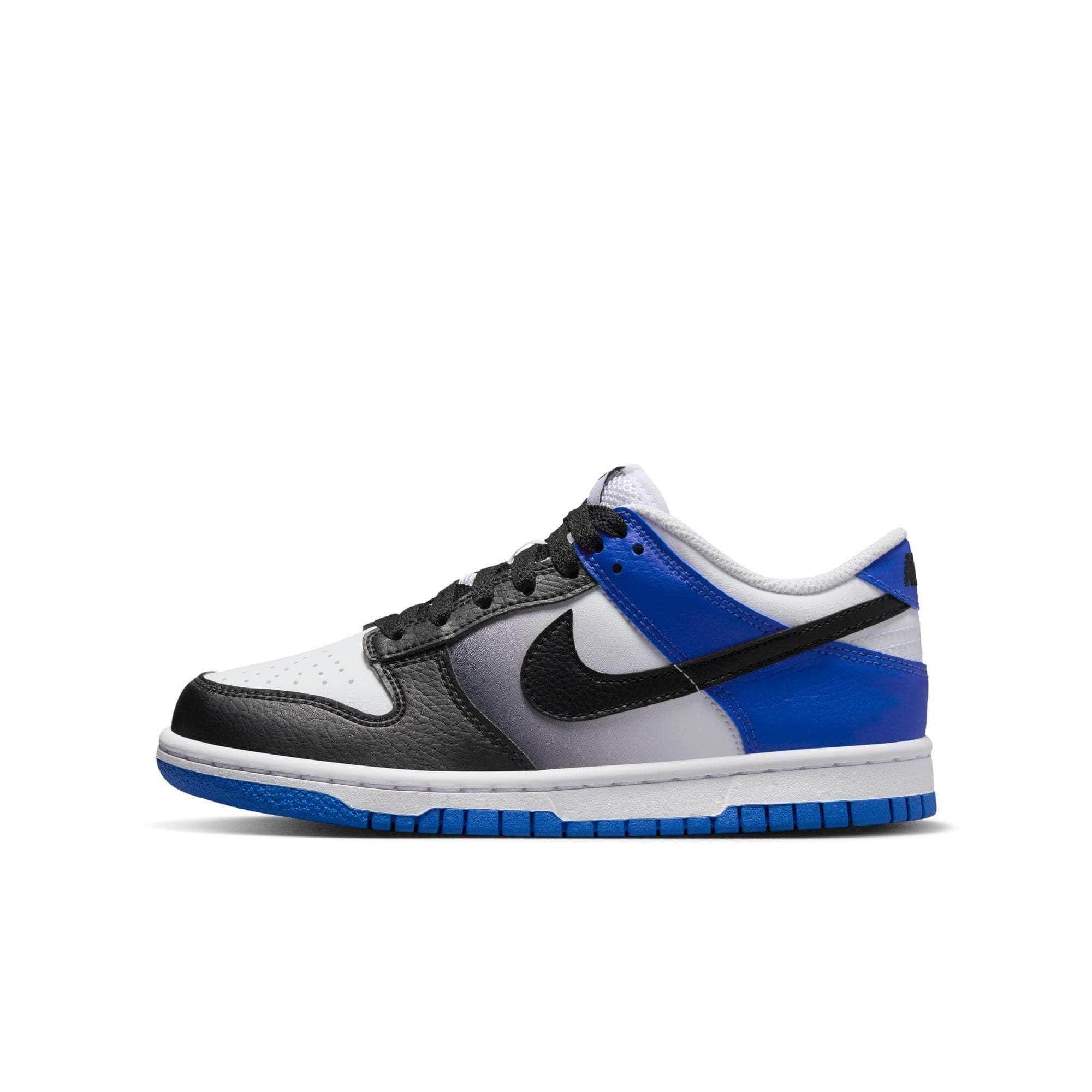 Nike FOOTWEAR Nike Dunk Low "Game Royal White Black" - Boy's GS