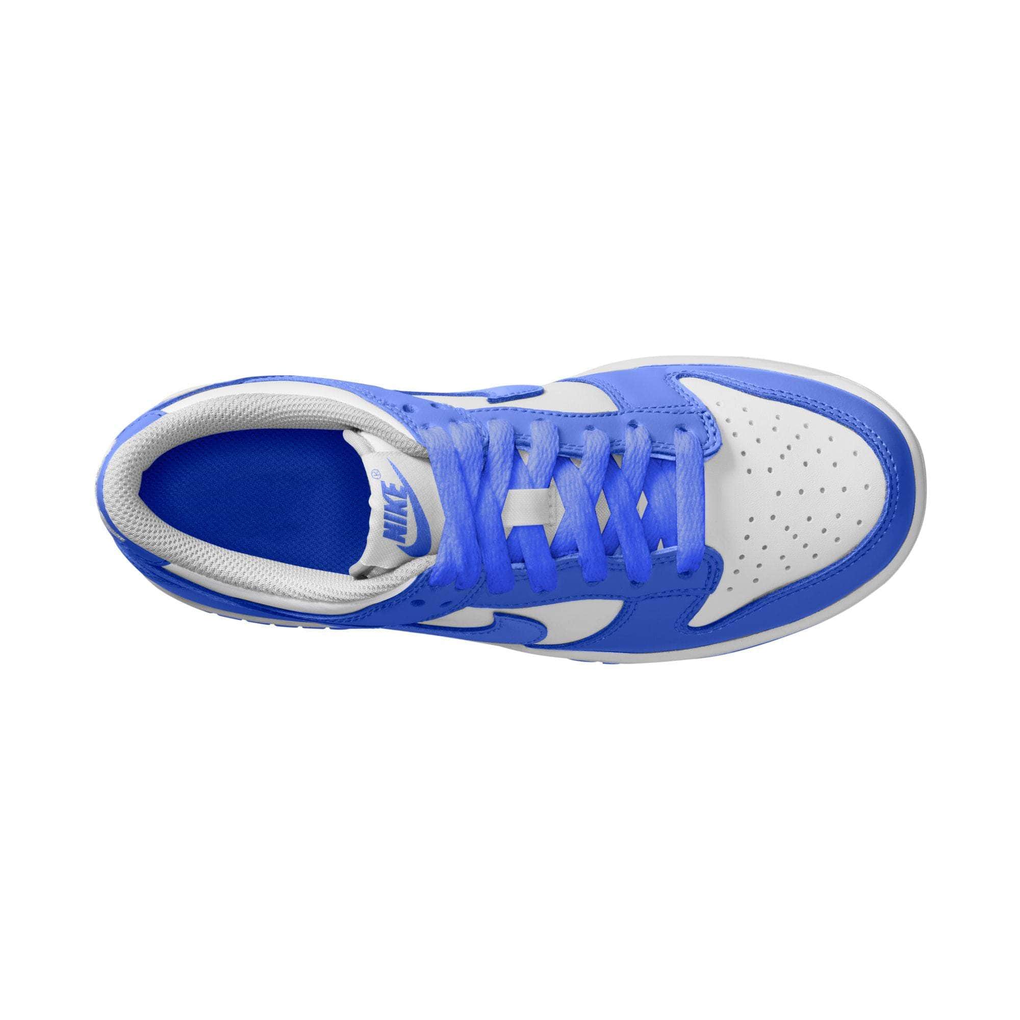 Nike FOOTWEAR Nike Dunk Low "White Hyper Royal" - Kid's Grade School