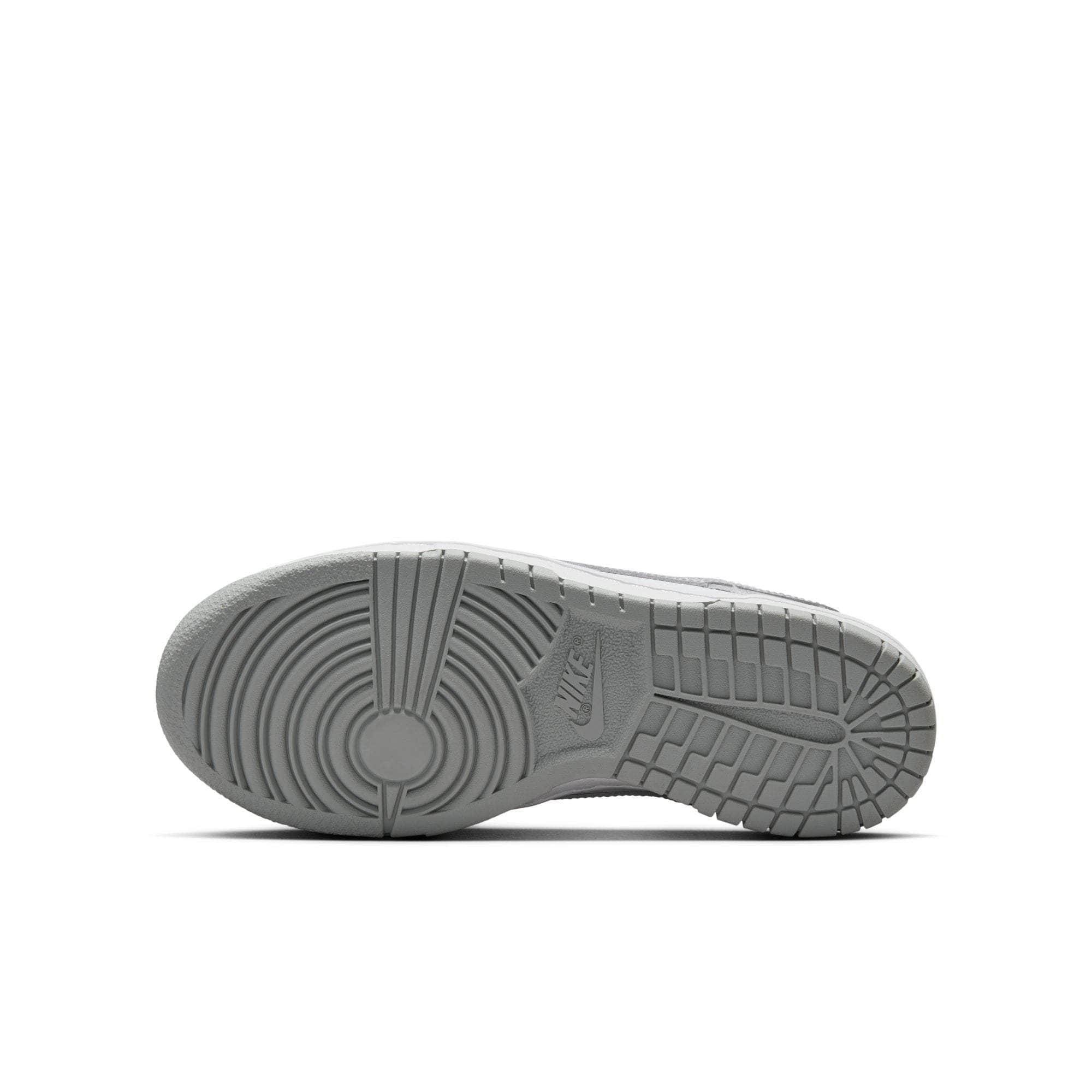 Nike FOOTWEAR Nike Dunk Low White Light Smoke Grey - Kid's Grade School