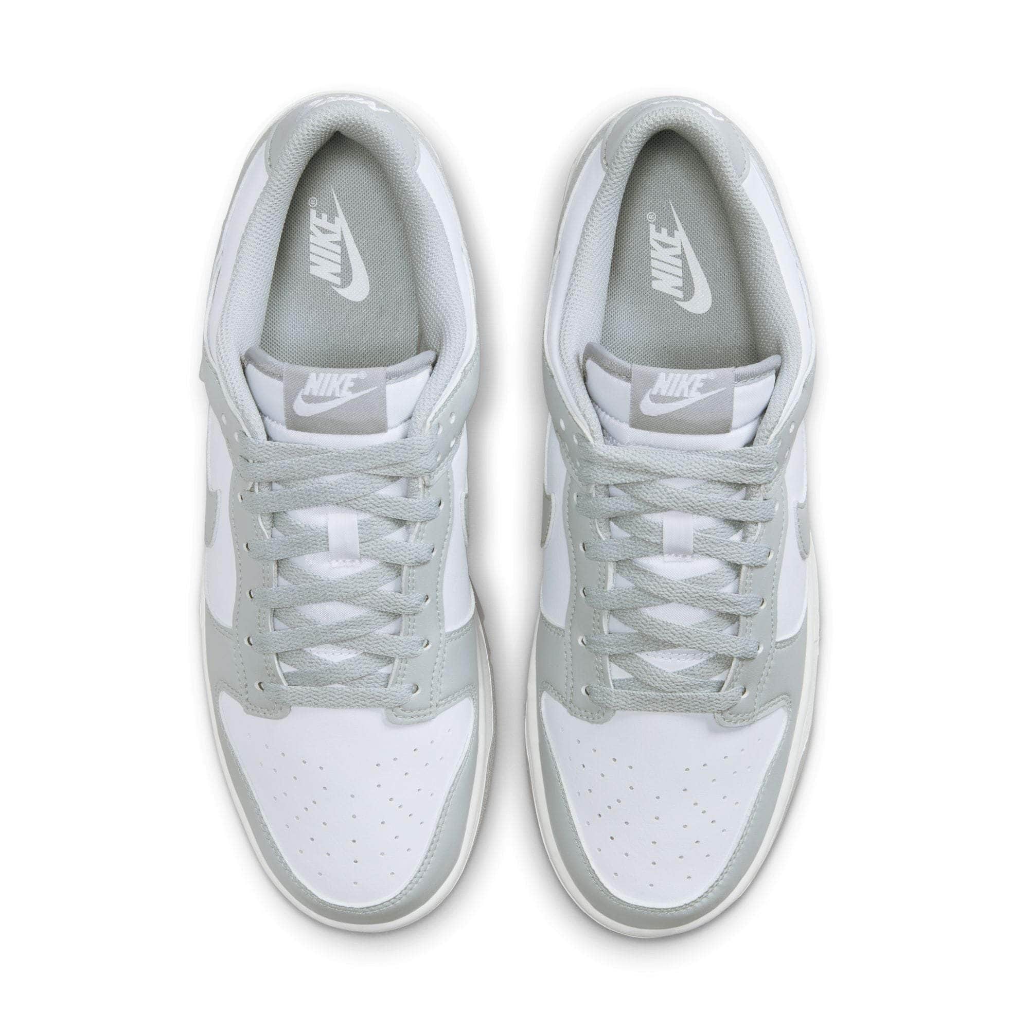 Nike FOOTWEAR Nike Dunk Low White Light Smoke Grey - Men's