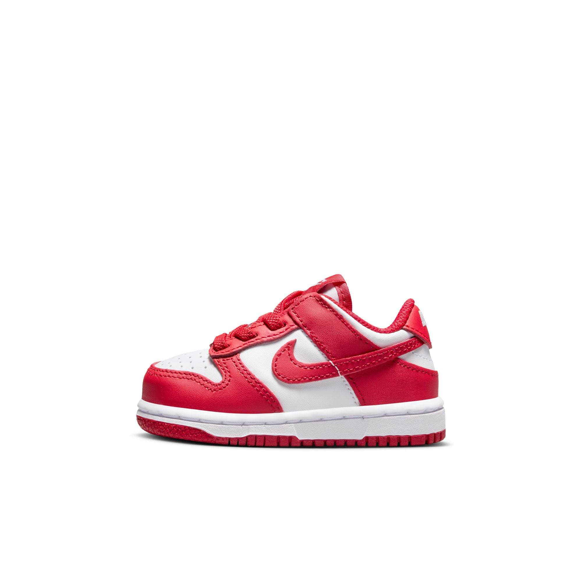 Nike FOOTWEAR Nike Dunk Low "White University Red" - Toddler