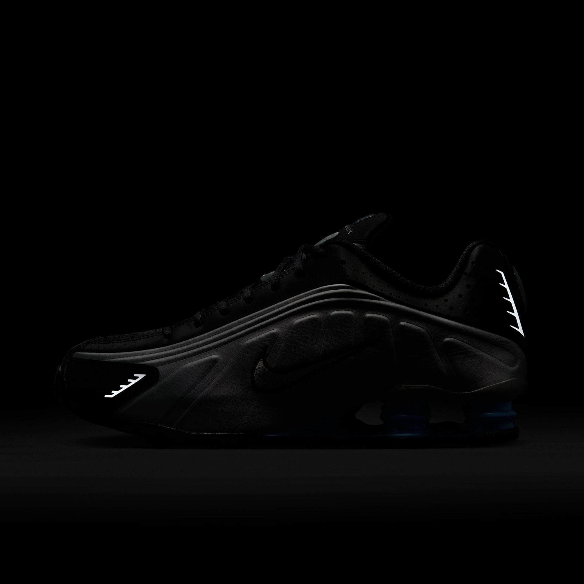 Nike FOOTWEAR Nike Shox R4 "Metallic Silver Black Psychic Blue" - Men's