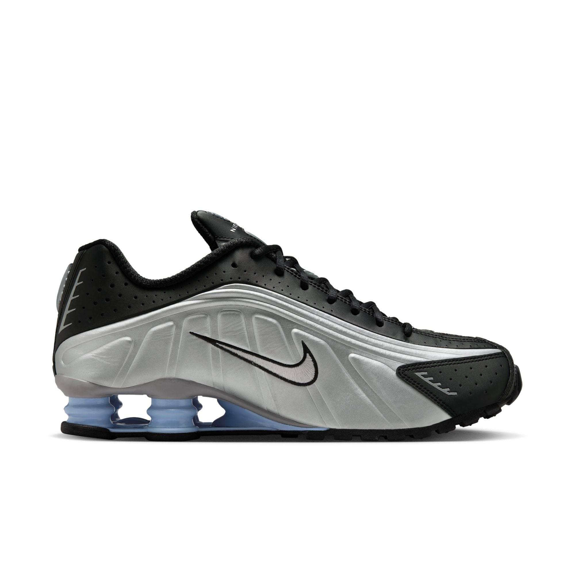 Nike FOOTWEAR Nike Shox R4 "Metallic Silver Black Psychic Blue" - Men's