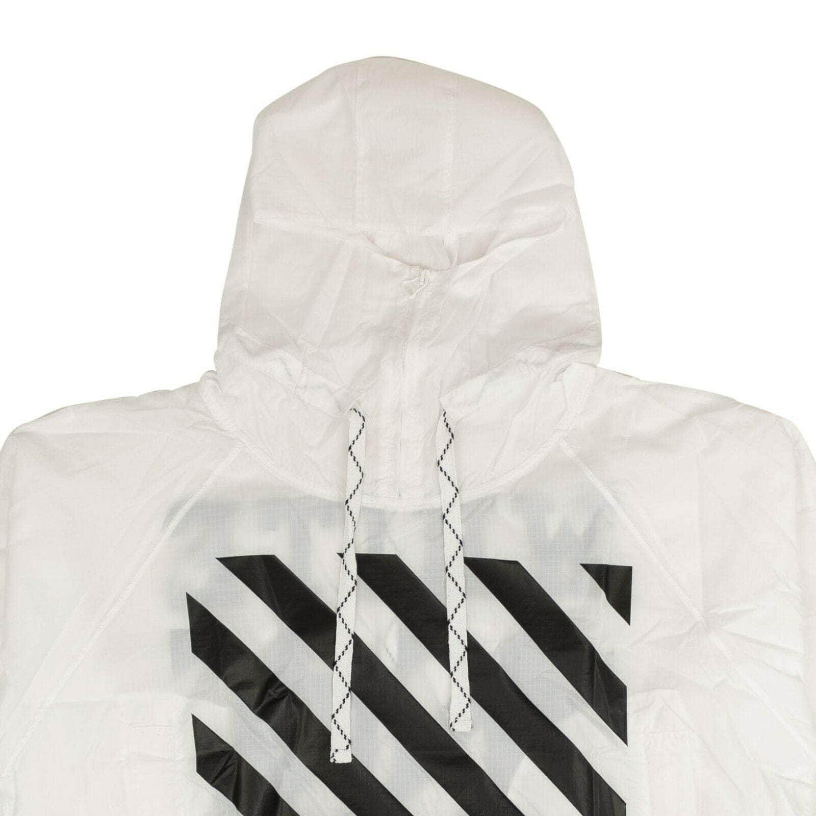 OFF-WHITE c/o VIRGIL ABLOH 1000-2000, channelenable-all, chicmi, couponcollection, gender-mens, main-clothing, mens-field-jackets, mens-shoes, off-white-c-o-virgil-abloh, size-xxs White Diagonal Anorack Jacket