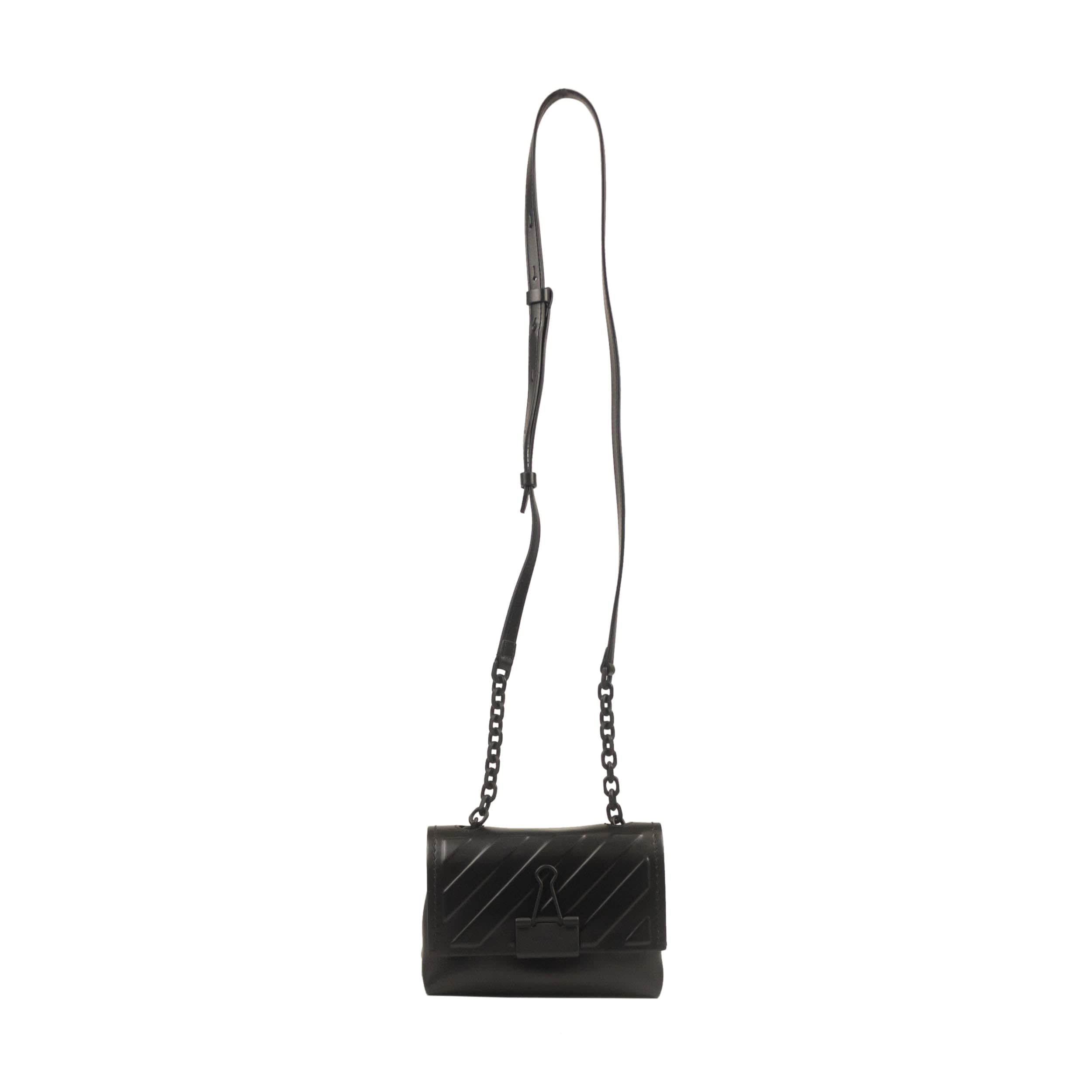 OFF-WHITE c/o VIRGIL ABLOH 1000-2000, channelenable-all, chicmi, couponcollection, gender-womens, main-handbags, off-white-c-o-virgil-abloh, OWW, size-os, womens-crossbody-bags OS Black Embossed Diag Small Bag 95-OFW-3292/OS 95-OFW-3292/OS
