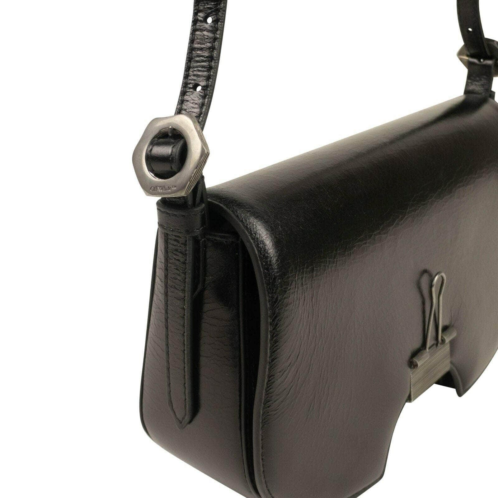 Black Swiss Flap Paperclip Bag - GBNY