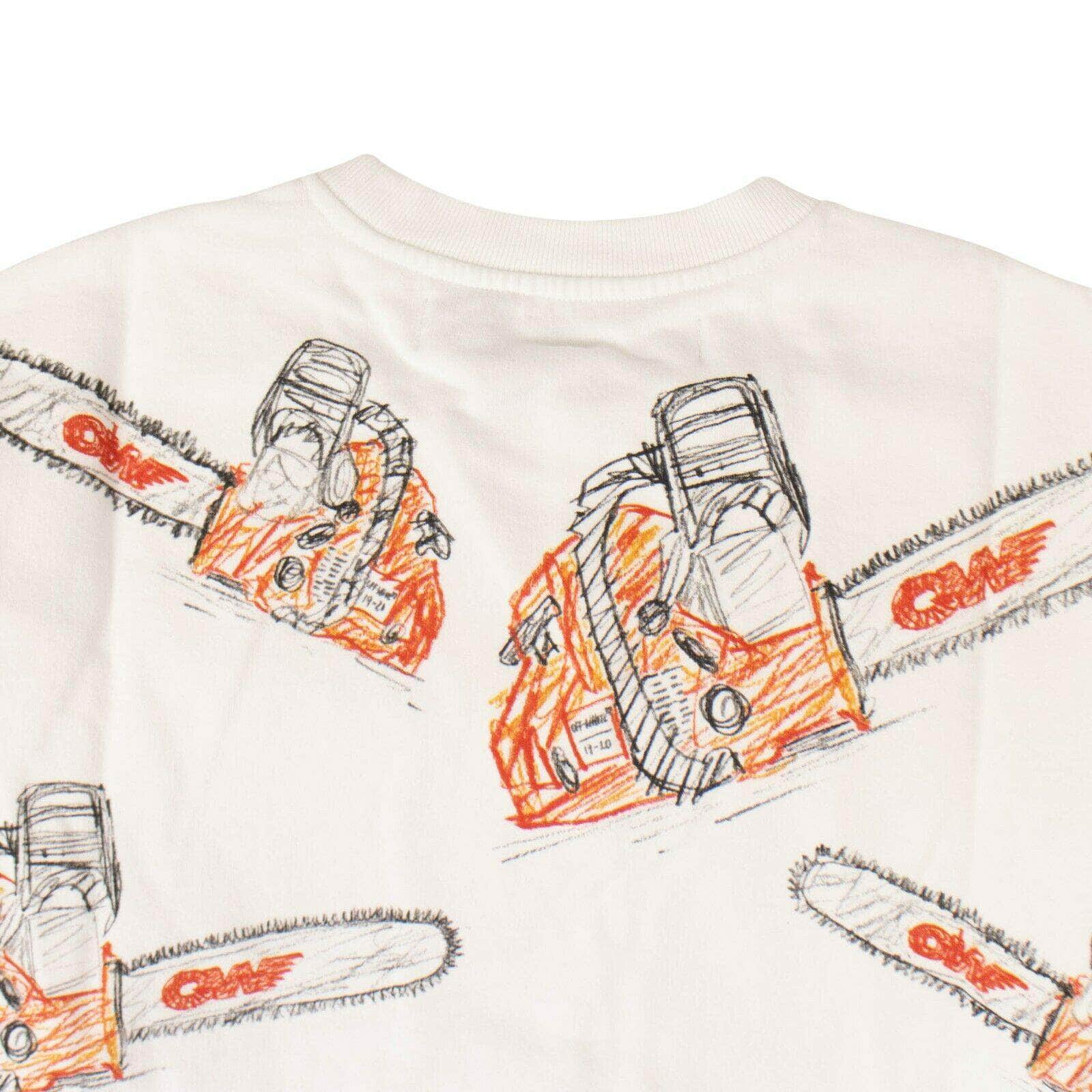 OFF-WHITE c/o VIRGIL ABLOH 250-500, channelenable-all, chicmi, couponcollection, gender-mens, main-clothing, off-white-c-o-virgil-abloh, owch, size-l, size-m, size-s, size-xl, size-xs, size-xxl, size-xxs White Chainsaw Sweatshirt