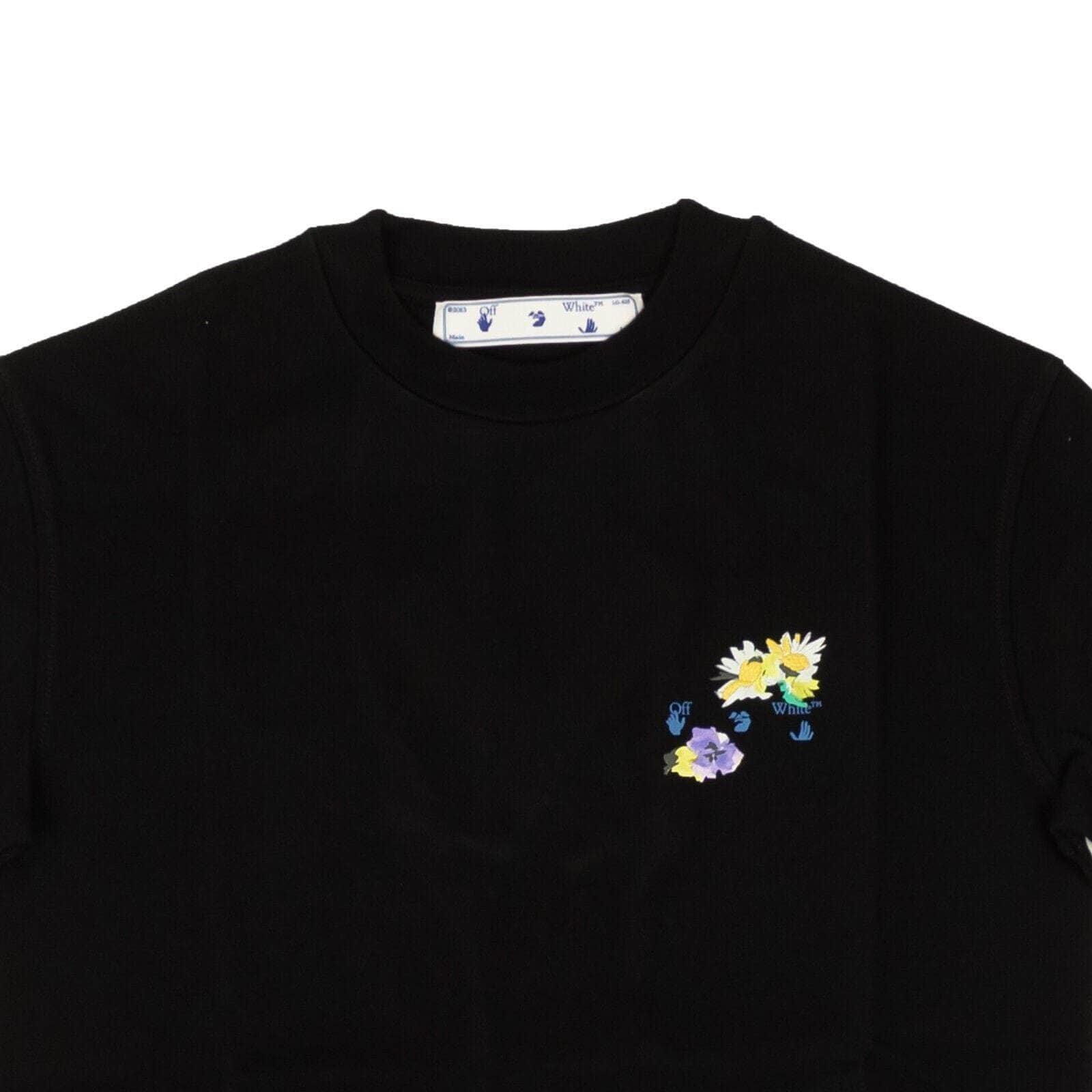 Off-White c/o Virgil Abloh 250-500, channelenable-all, chicmi, couponcollection, gender-womens, main-clothing, off-white-c-o-virgil-abloh, size-xs, size-xxs Black Flowers Arrow Check T-Shirt