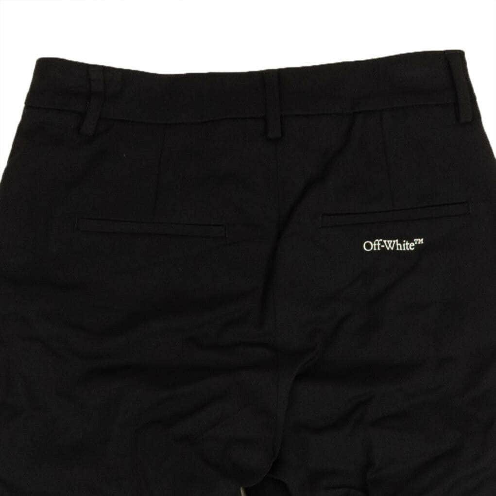 OFF-WHITE c/o VIRGIL ABLOH 250-500, channelenable-all, chicmi, couponcollection, gender-womens, main-clothing, off-white, off-white-c-o-virgil-abloh, owjuly4, size-38, womens-skinny-pants 38 Black Gabardine Cigarette Pants 95-OFW-1177/38 95-OFW-1177/38