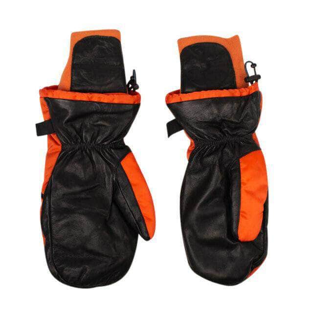 Off-White c/o Virgil Abloh 250-500, couponcollection, gender-mens, main-accessories, mens-gloves, off white, off-white-c-o-virgil-abloh, Offwhiteaccessoriesshoes 10 'Bomber' Mitten Gloves - Orange/Black 82NGG-OW-3296/10 82NGG-OW-3296/10