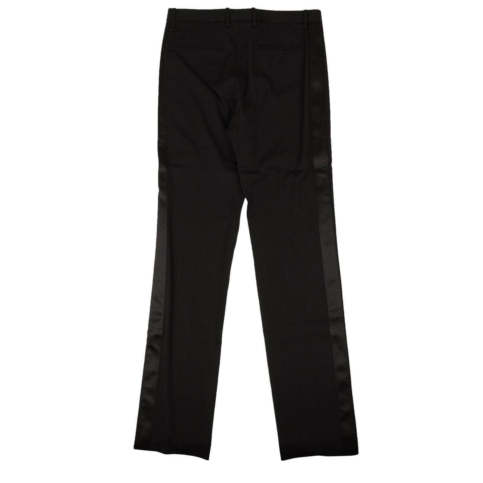 Off-White c/o Virgil Abloh 500-750, channelenable-all, chicmi, couponcollection, gender-mens, main-clothing, mens-dress-pants, mens-shoes, off-white-c-o-virgil-abloh, size-46, size-48 48 Black Tuxedo Zipped Clean Pants 95-OFW-0124/48 95-OFW-0124/48