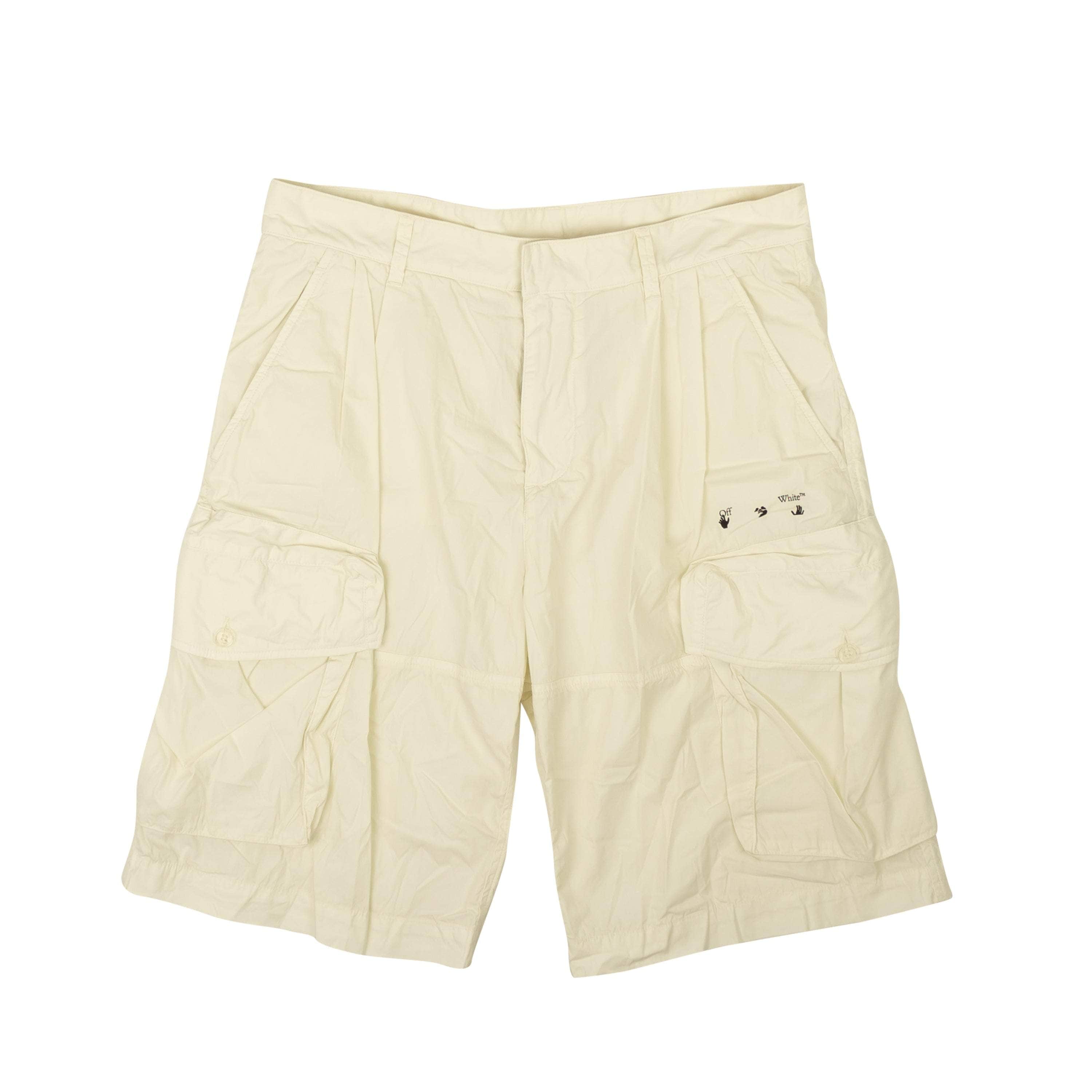Off-White c/o Virgil Abloh 500-750, channelenable-all, chicmi, couponcollection, gender-mens, main-clothing, mens-shoes, off-white-c-o-virgil-abloh, size-l, size-m, size-s White OW Logo Utility Shorts