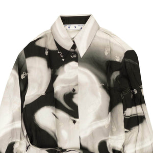 Off-White c/o Virgil Abloh 500-750, channelenable-all, chicmi, couponcollection, gender-womens, main-clothing, off-white-c-o-virgil-abloh, oww1, size-38, SPO, womens-shirt-dresses 38 Black Melt Plisse Shirt Dress OFW-XTPS-0029/38 OFW-XTPS-0029/38