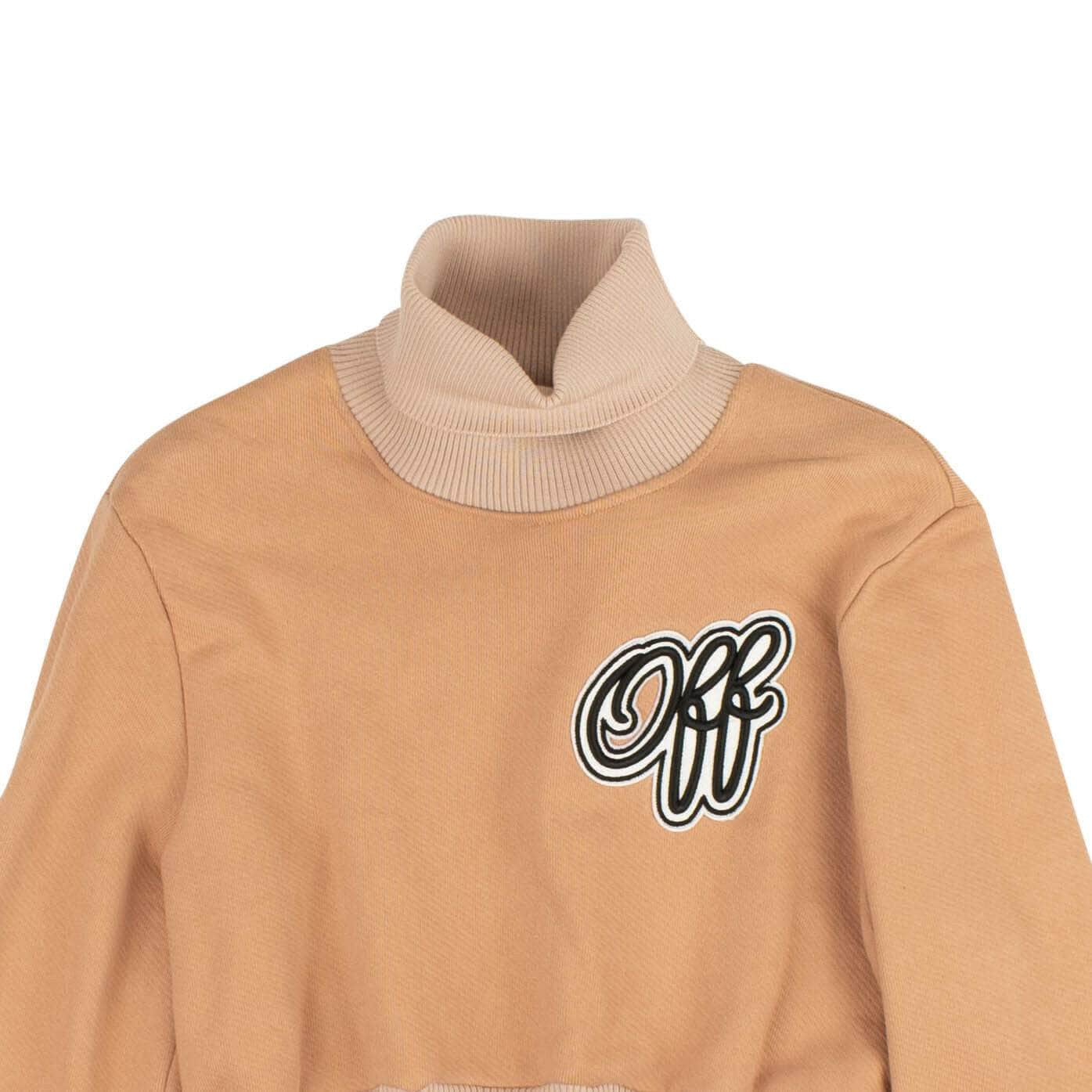 Off-White c/o Virgil Abloh 500-750, channelenable-all, chicmi, couponcollection, gender-womens, main-clothing, off-white-c-o-virgil-abloh, size-40, womens-hoodies-sweatshirts 40 Pink Logo Turtleneck Sweatshirt 82NGG-OW-1807/40 82NGG-OW-1807/40