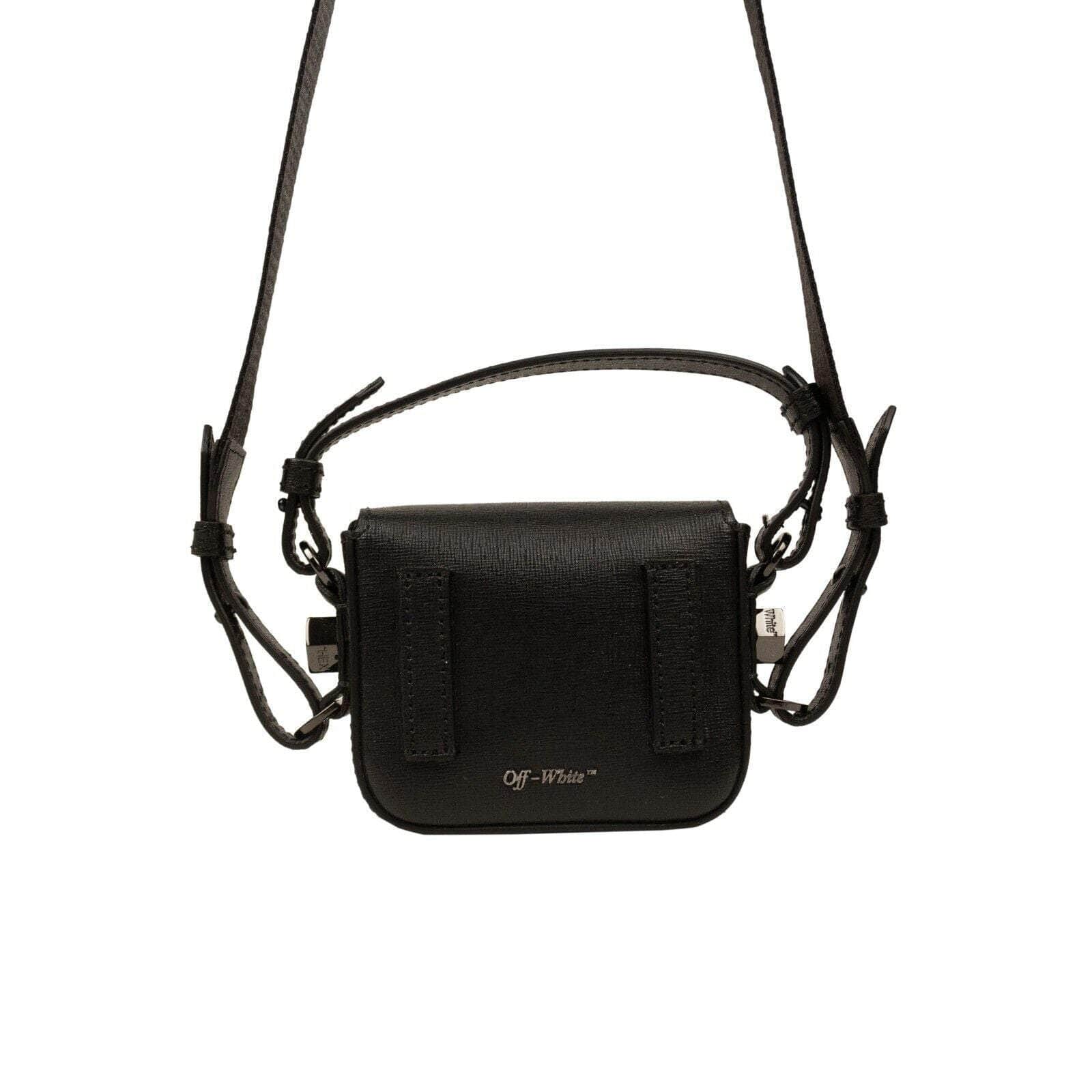 OFF-WHITE c/o VIRGIL ABLOH 500-750, couponcollection, gender-womens, main-handbags, off-white-c-o-virgil-abloh, size-os, womens-crossbody-bags OS Black Baby Flap Crossbody Bag OFW-XBGS-0027/OS OFW-XBGS-0027/OS