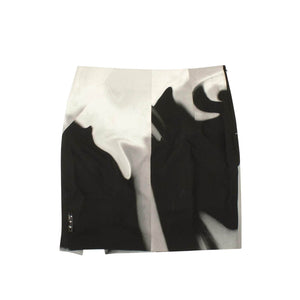 Off-White c/o Virgil Abloh 750-1000, channelenable-all, chicmi, couponcollection, gender-womens, main-clothing, off-white-c-o-virgil-abloh, size-38, size-40, size-42, womens-mini-skirts Black Spiral Liquid Melt Skirt
