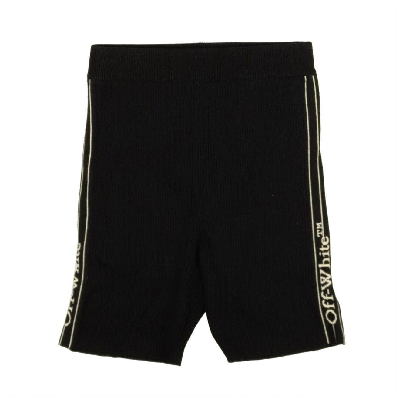 Off-White c/o Virgil Abloh 95-OFW-1102/40 NWT OFF-WHITE C/O VIRGIL ABLOH Black Strip Logo Shorts Size 4/40 $890 95-OFW-1102/40