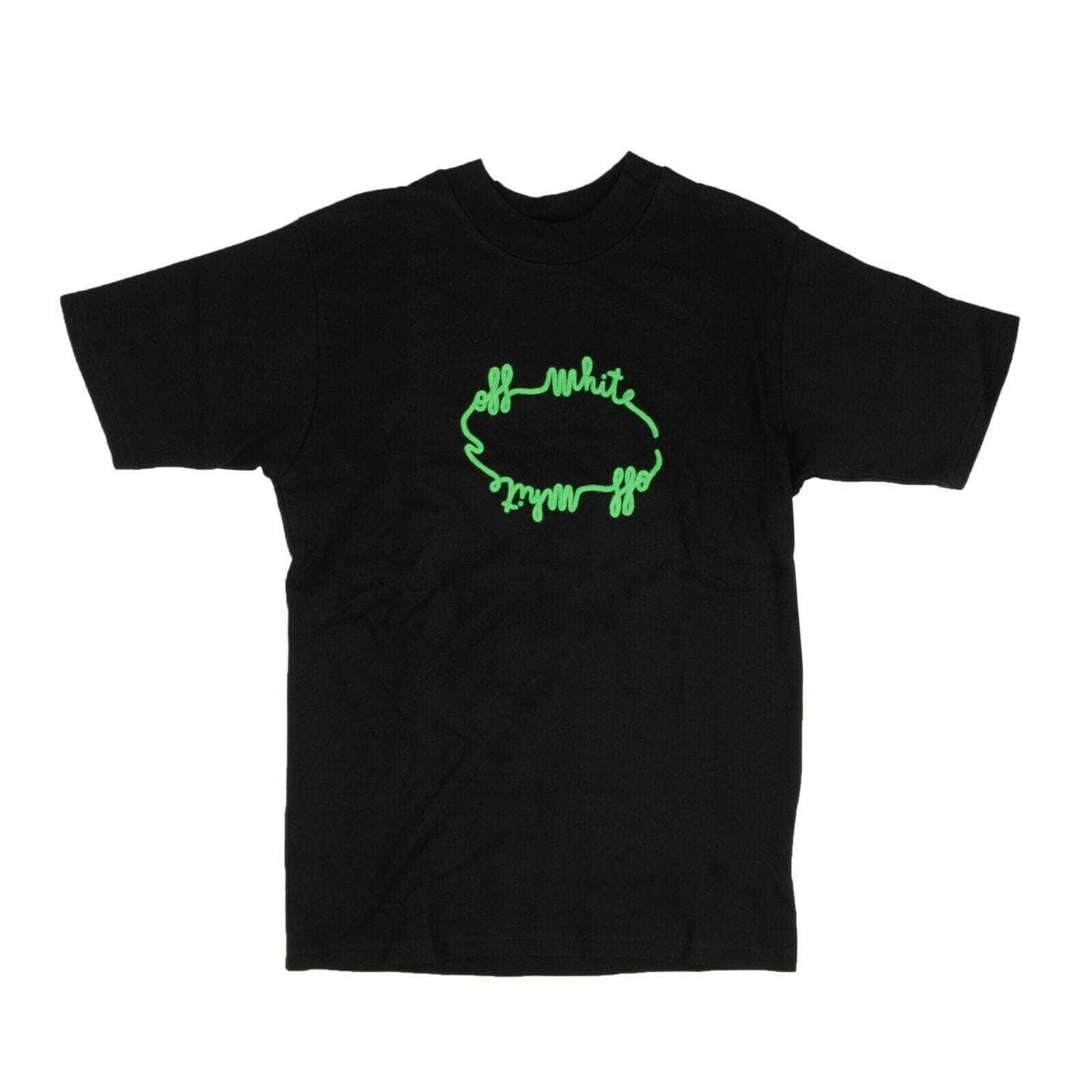 Off-White c/o Virgil Abloh 95-OFW-1233/XS NWT OFF-WHITE C/O VIRGIL ABLOH Black Green Circle Logo T-Shirt Size XS $530 95-OFW-1233/XS