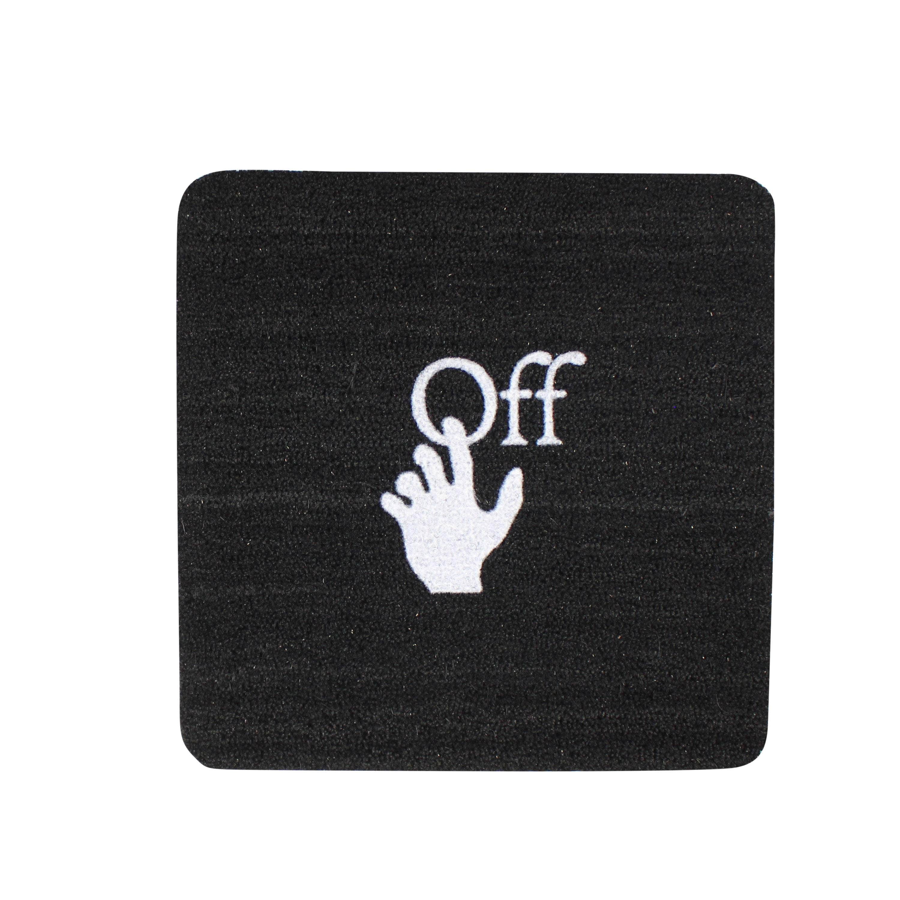 Off-White c/o Virgil Abloh channelenable-all, chicmi, couponcollection, kitchen-decor, main-accessories, off-white-c-o-virgil-abloh, shop375, Stadium Goods, under-250 OS Black/White Abloh DOORMAT OFW-XACC-0139/OS OFW-XACC-0139/OS