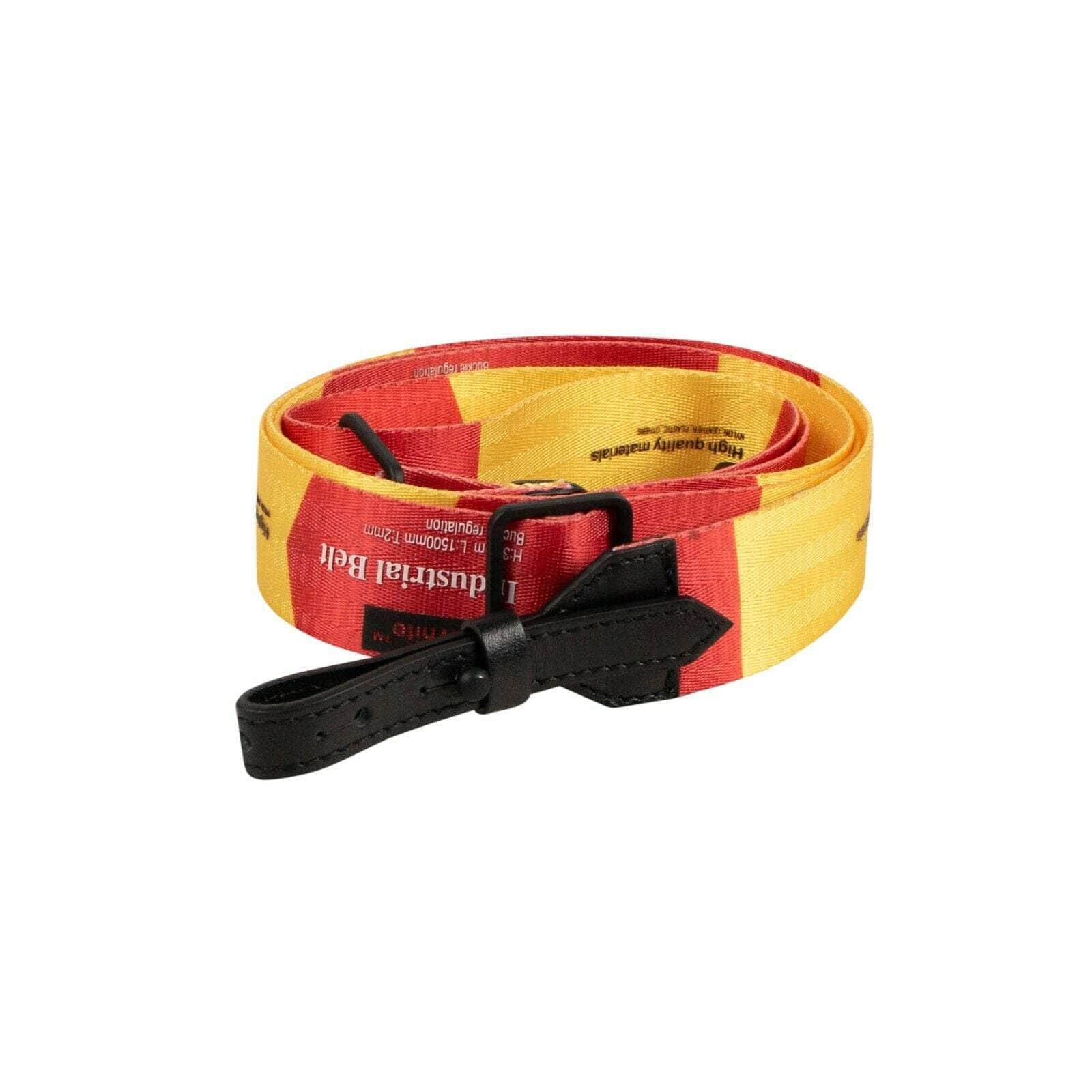 Off-White c/o Virgil Abloh couponcollection, gender-mens, main-accessories, off white, off-white-c-o-virgil-abloh, under-250 Industrial Logo Bag Strap - Red/Yellow 89OW-3226 89OW-3226