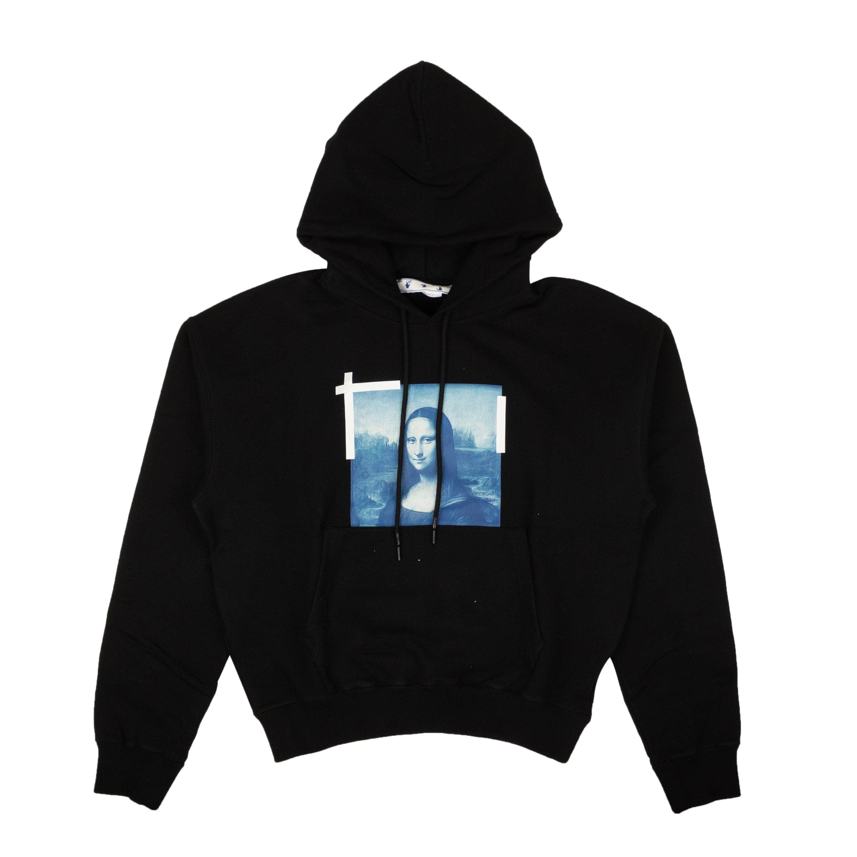 Off-White c/o Virgil Abloh OFW-XHDS-0061/XS NWT OFF-WHITE C/O VIRGIL ABLOH Black Monalisa Over Hoodie Size XS $680 OFW-XHDS-0061/XS