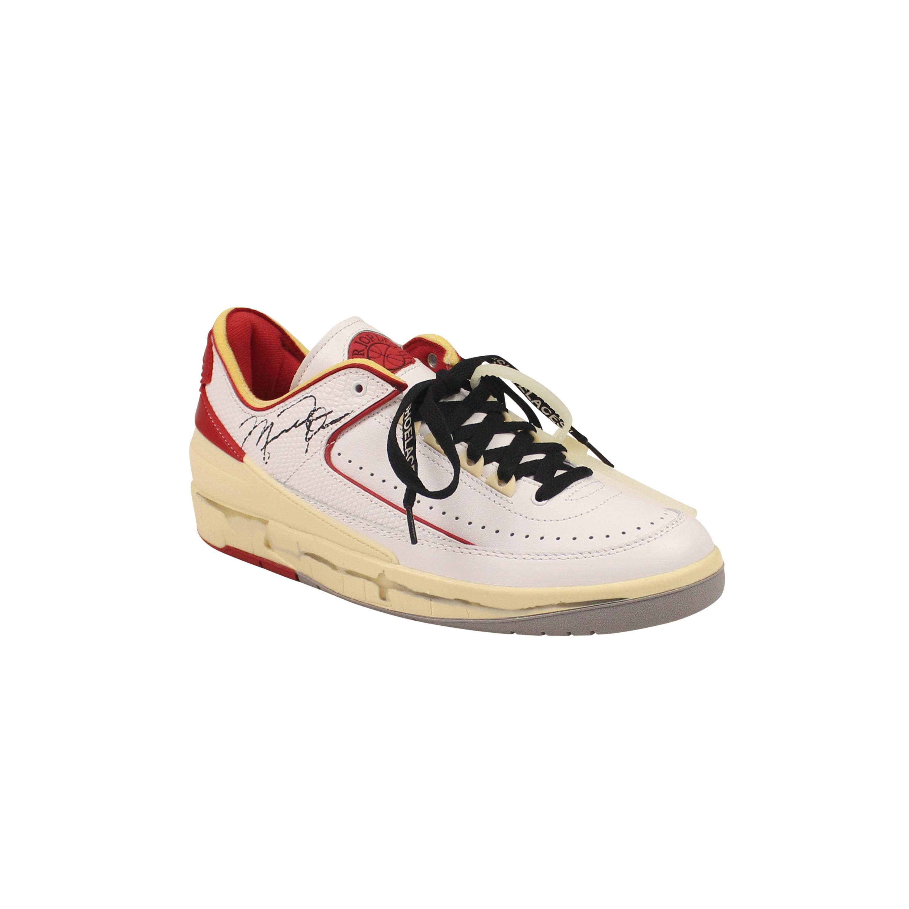 Off-White c/o Virgil Abloh OFW-XSNK-0026/8 NIB Off-White c/o Virgil Abloh Red Sail Jordan 2 Low Sneakers Size 8 $700 OFW-XSNK-0026/8