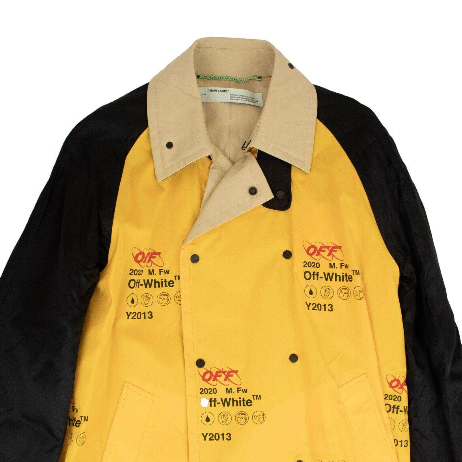 OFF-WHITE c/o VIRGIL ABLOH Yellow Industrial Trench Coat