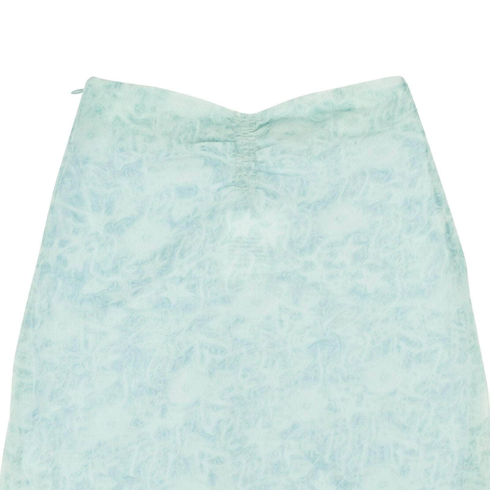 Opening Ceremony 250-500, channelenable-all, chicmi, couponcollection, gender-womens, main-clothing, opening-ceremony, size-0, size-6, womens-flared-skirts Powder Blue Polyester Crinkle Mini Skirt