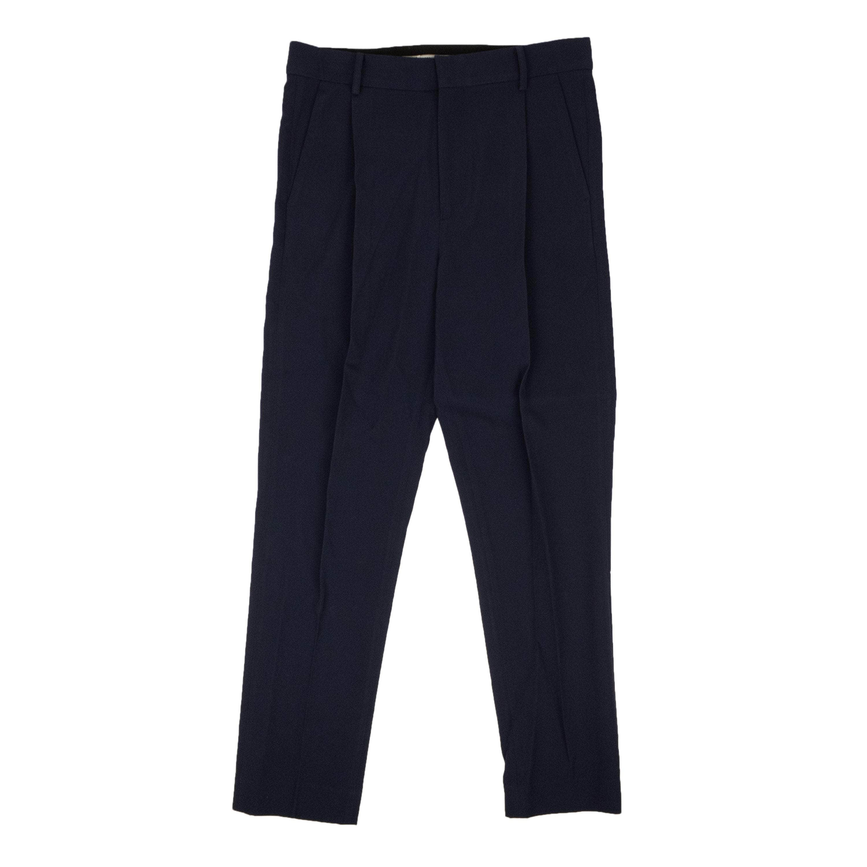 Opening Ceremony 95-OCY-0005/30 NWT OPENING CEREMONY Navy Blue Polyester Twill Trouser Pants Size 30/40 $195 95-OCY-0005/30