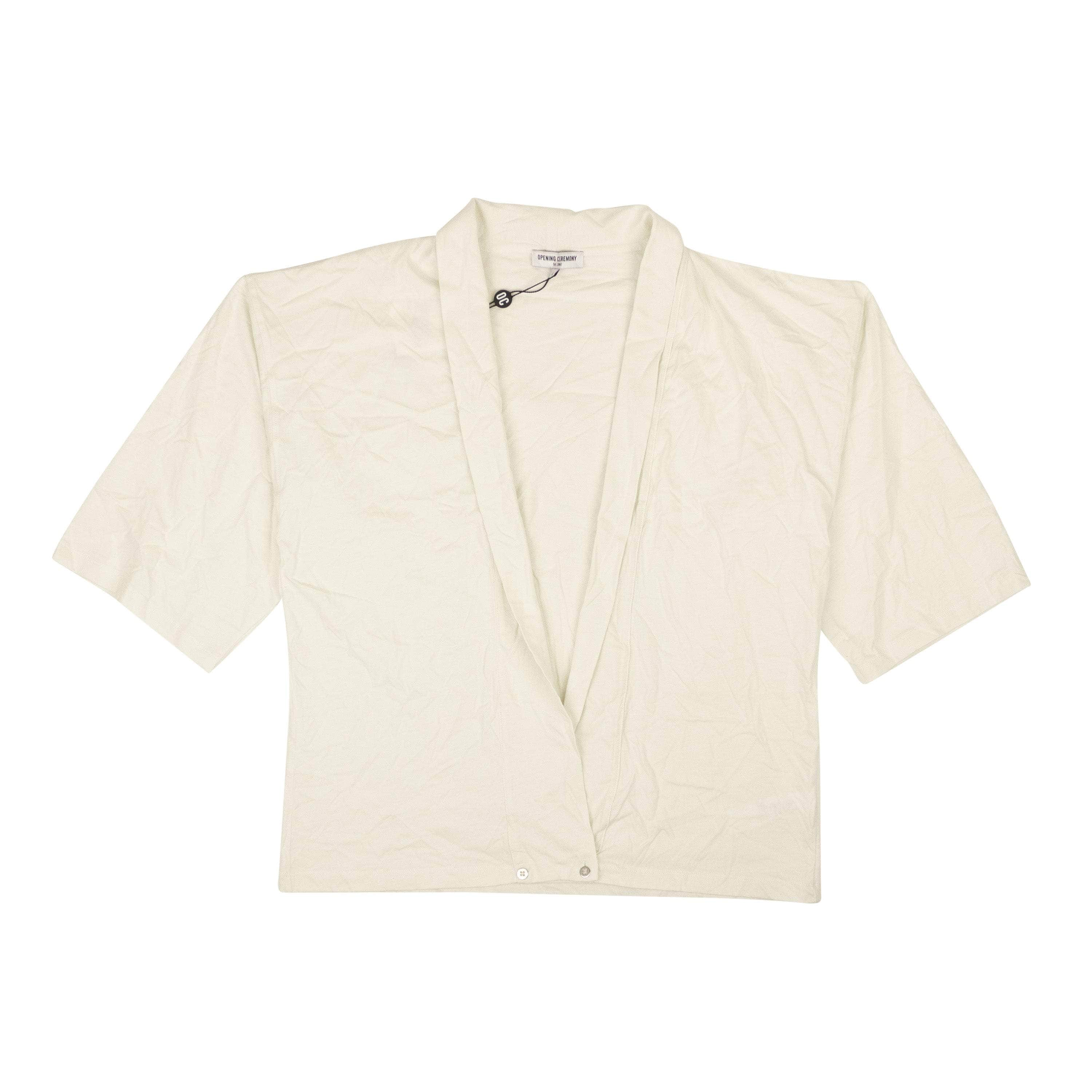 Opening Ceremony 95-OCY-0043/L NWT OPENING CEREMONY White Cotton Blank Jersey Kimono Size L $85 95-OCY-0043/L