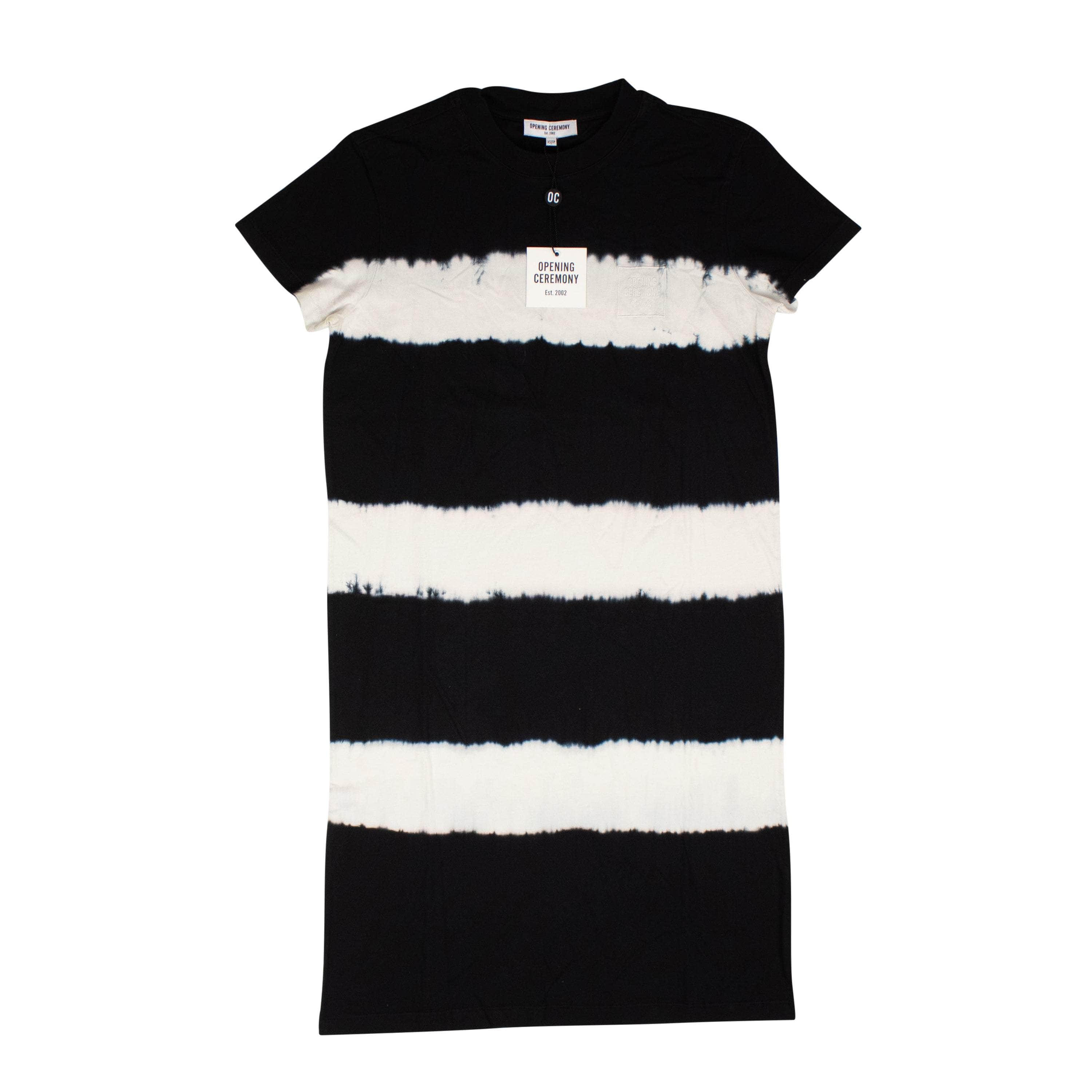 Opening Ceremony 95-OCY-0080/XS NWT OPENING CEREMONY Black Ivory Tie Dye Mini Box T-Shirt Dress Size XS $175 95-OCY-0080/XS