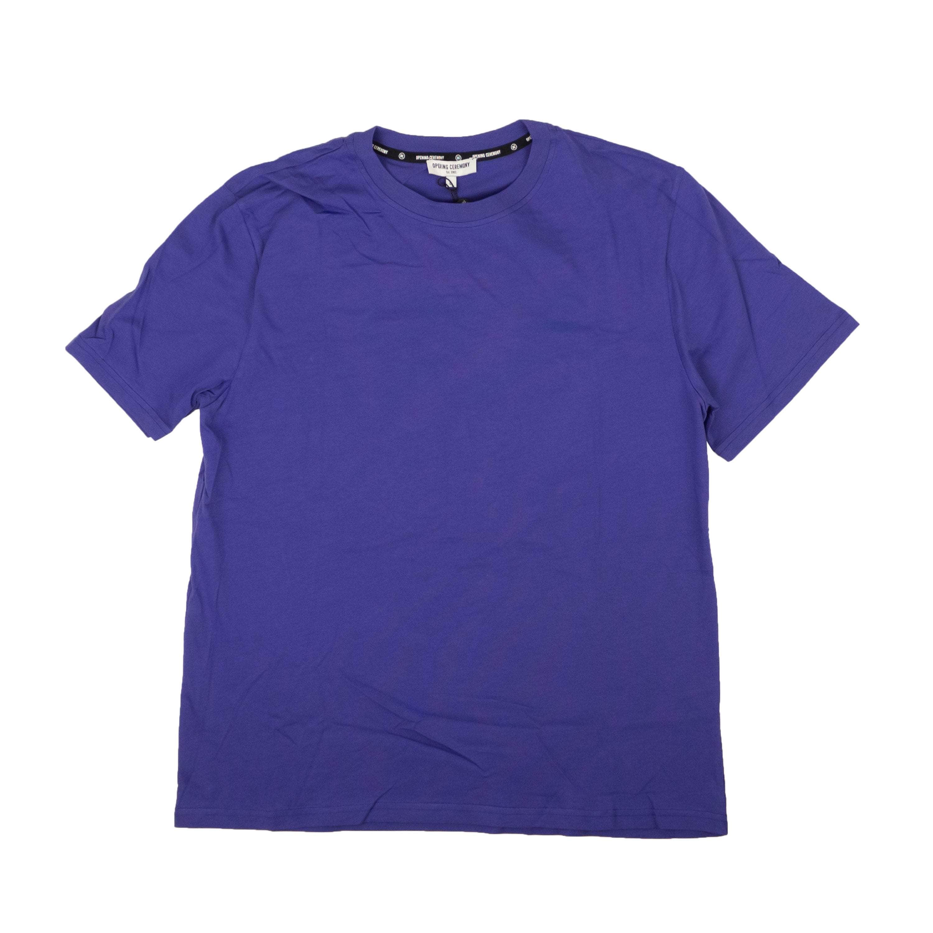 Opening Ceremony 95-OCY-1002/L NWT OPENING CEREMONY Violet Blank Short Sleeve T-Shirt Size L $60 95-OCY-1002/L