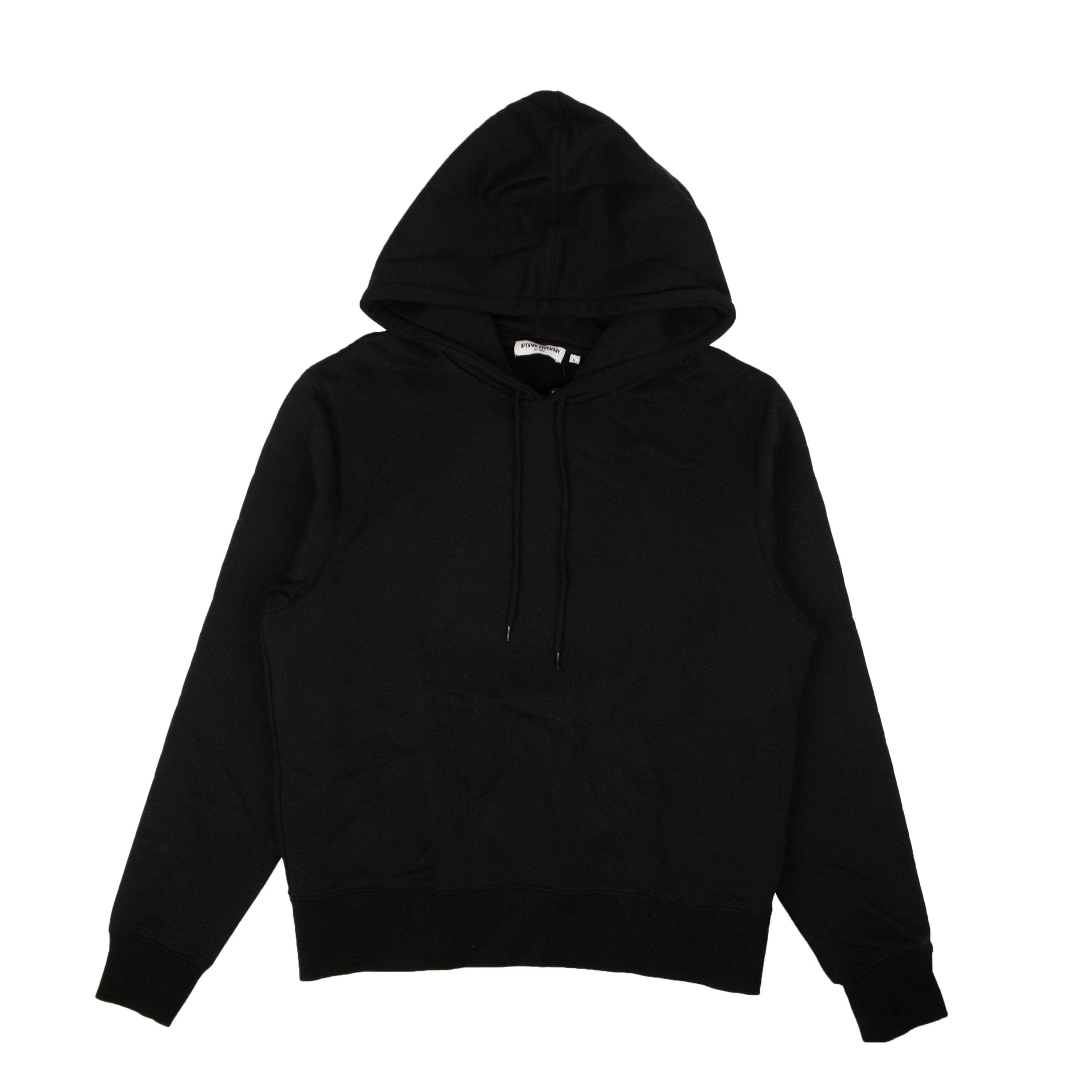 Opening Ceremony 95-OCY-1006/S NWT Opening Ceremony BLACK BLANK HOODIE Size S $115 95-OCY-1006/S