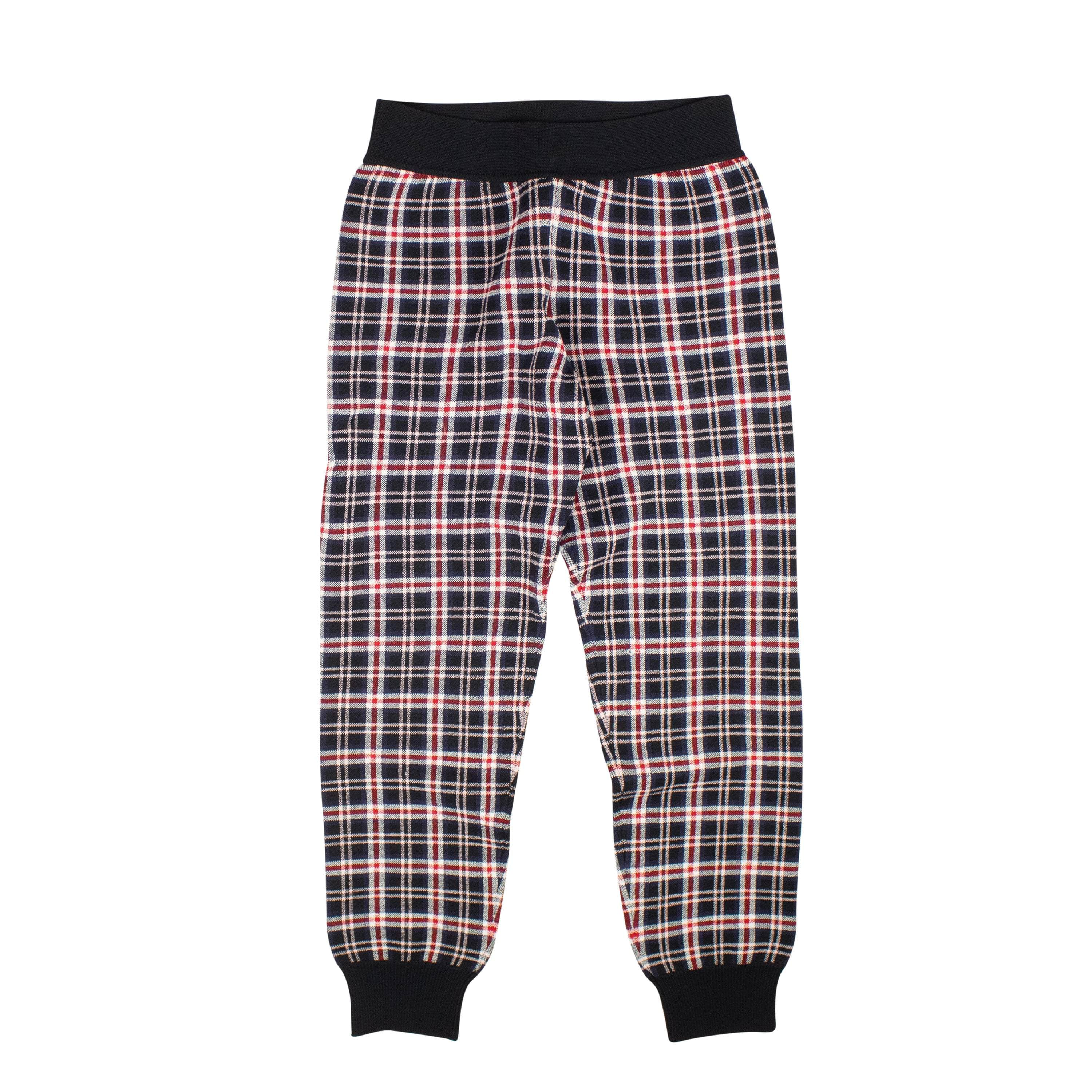 Opening Ceremony 95-OCY-1035/M NWT OPENING CEREMONY Navy Plaid Knit Joggers Size M $250 95-OCY-1035/M