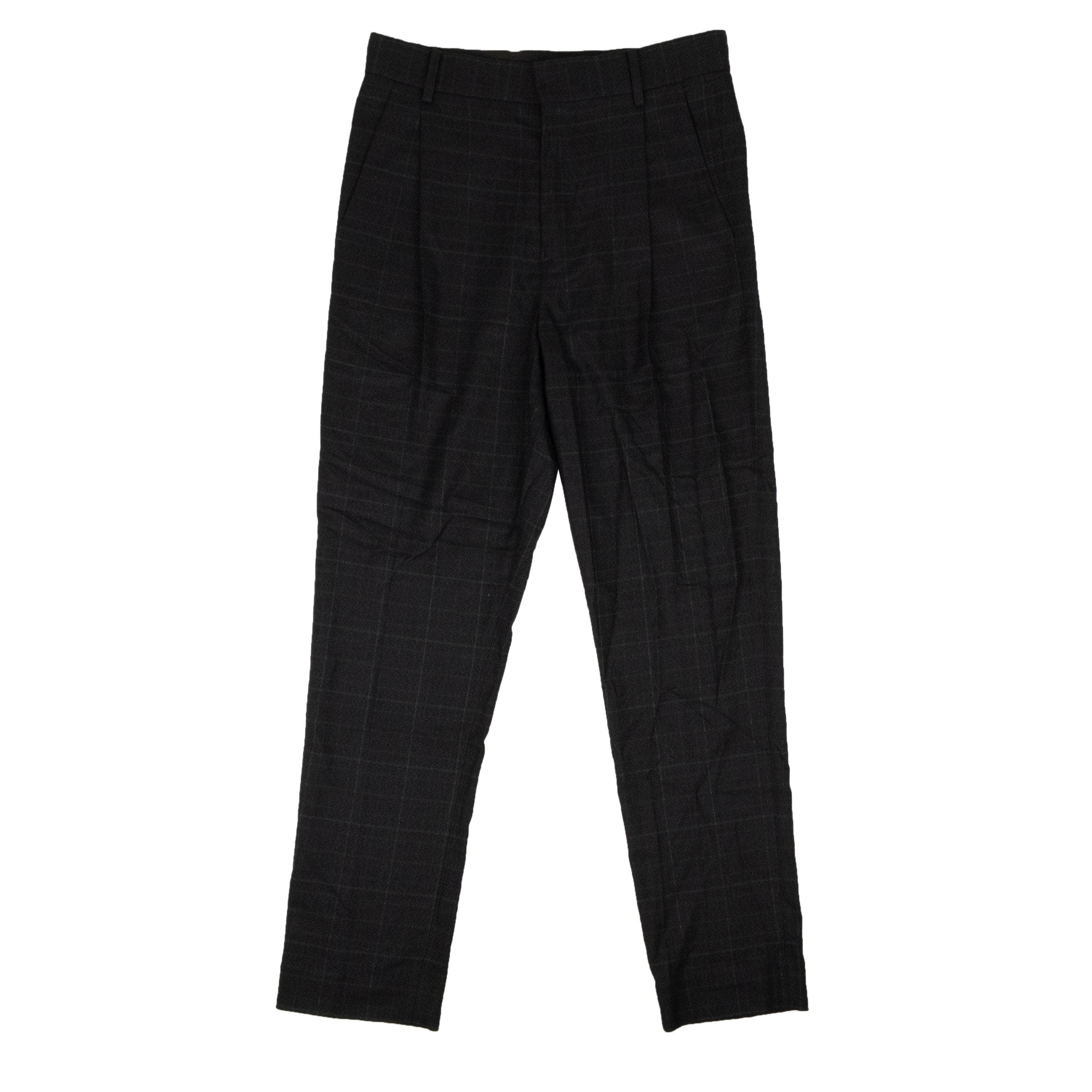 Opening Ceremony 95-OCY-1073/34 NWT OPENING CEREMONY Dark Grey Pleated Wool Trouser Pants Size 34 $195 95-OCY-1073/34