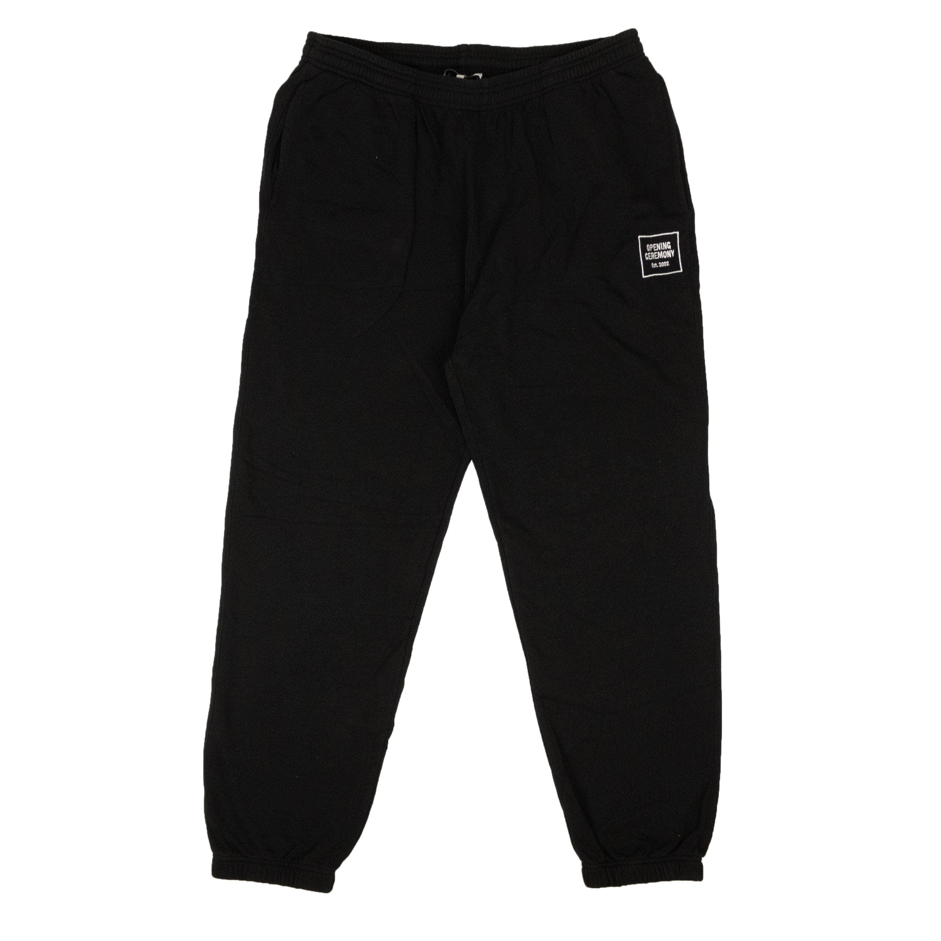 Opening Ceremony 95-OCY-1086/L NWT OPENING CEREMONY Black Unisex Mini Box Logo Sweatpants Size L $175 95-OCY-1086/L