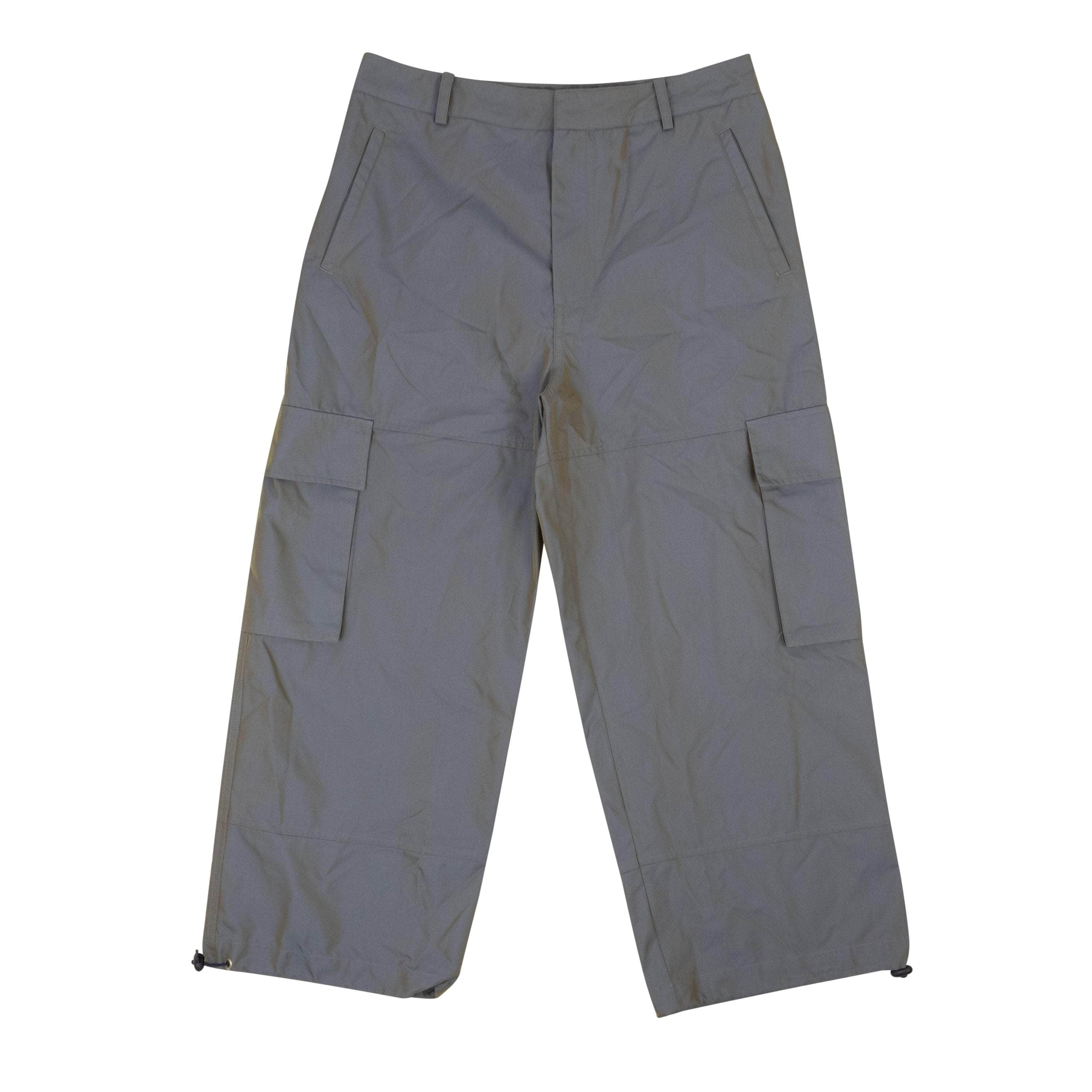 Opening Ceremony 95-OCY-1117/8 NWT OPENING CEREMONY Iridescent Blue Drawstring Cargo Pants Size 8/44 $195 95-OCY-1117/8