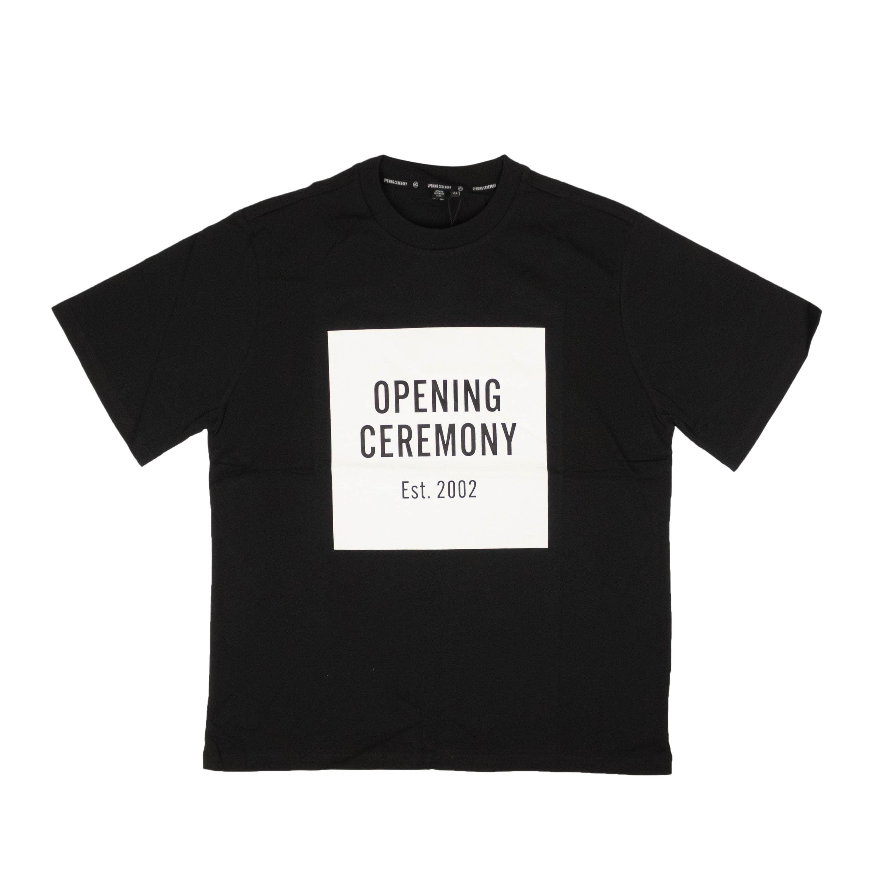 Opening Ceremony 95-OCY-1131/L NWT OPENING CEREMONY Black Cotton OC Logo Short Sleeve T-Shirt Size L $75 95-OCY-1131/L