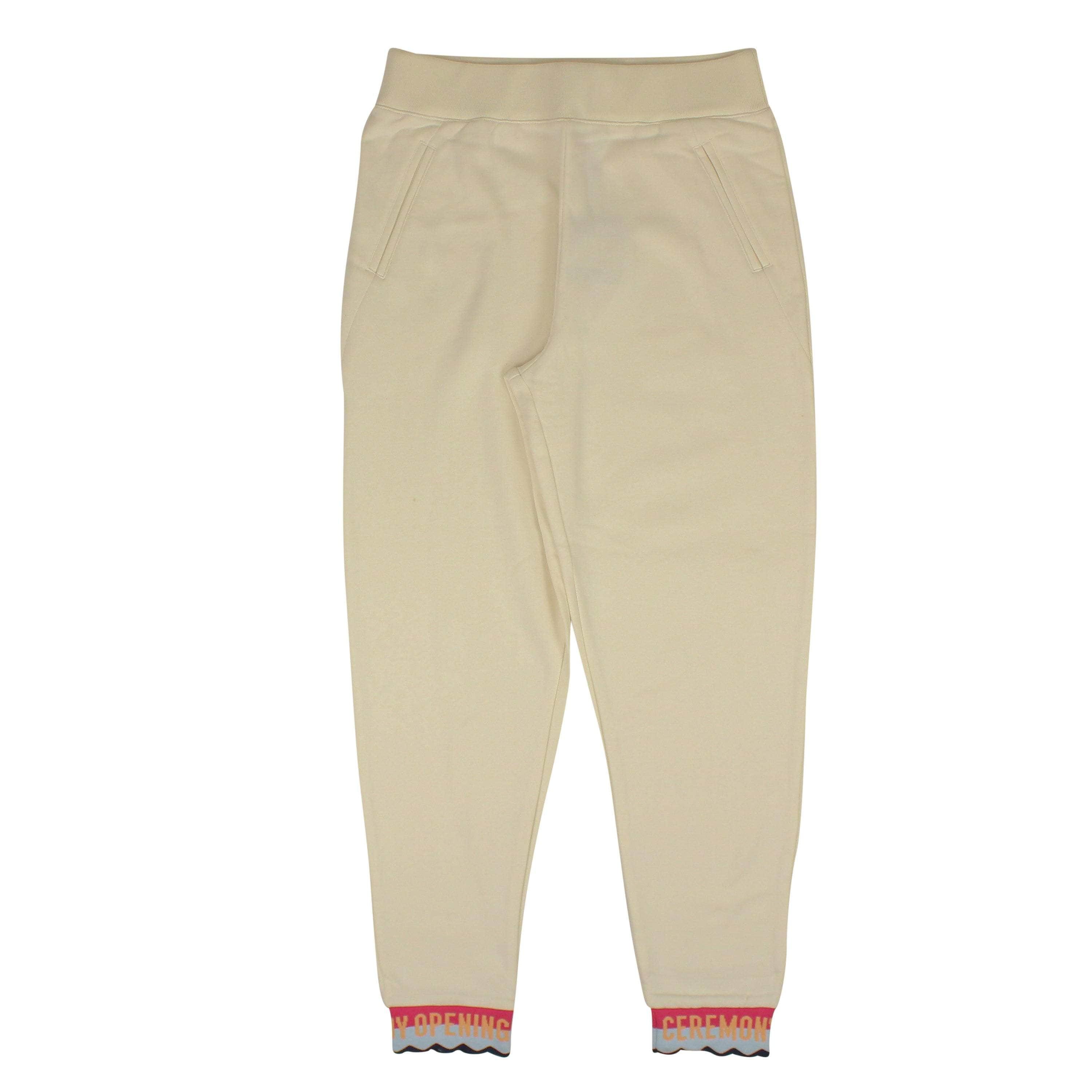 Opening Ceremony 95-OCY-1251/M NWT OPENING CEREMONY Off-White Elastic Logo Sweatpants Size M $150 95-OCY-1251/M