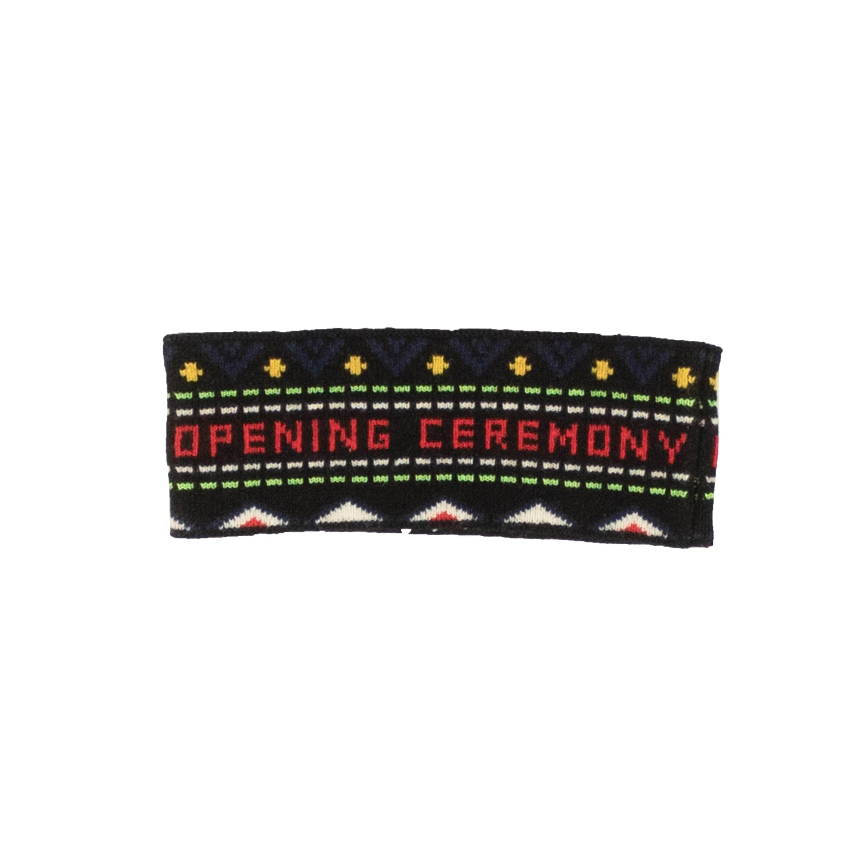 Opening Ceremony 95-OCY-3049/OS NWT OPENING CEREMONY Black Merino Wool Logo Headband Size OS $55 95-OCY-3049/OS