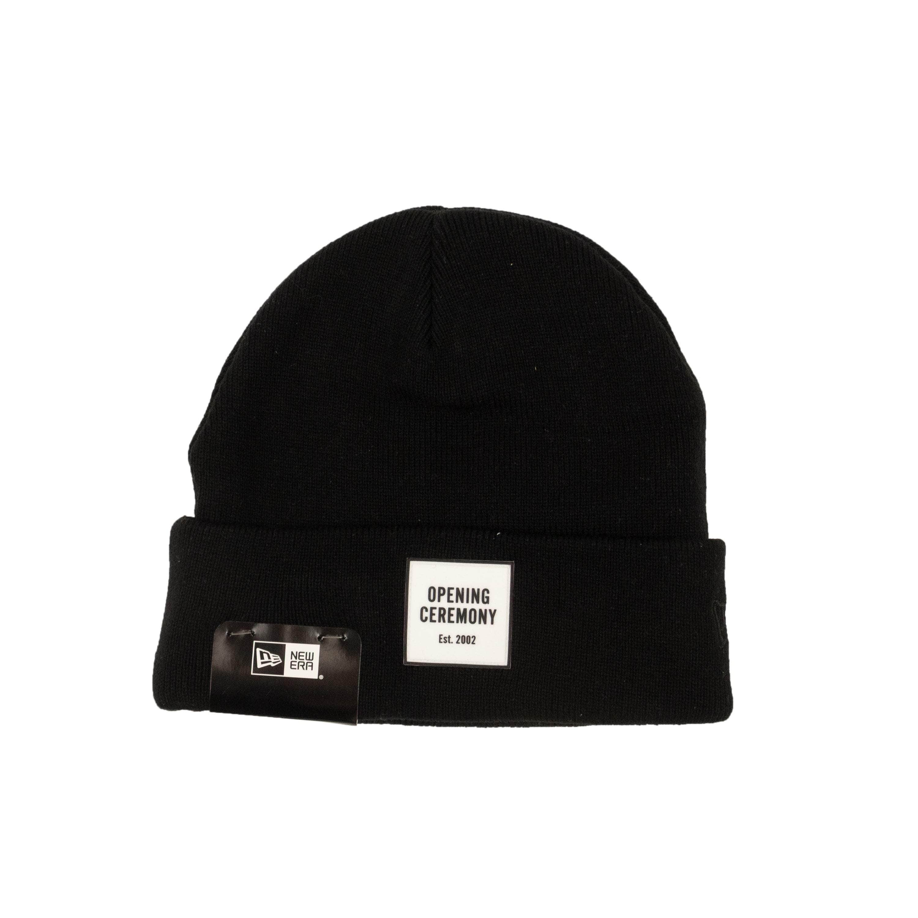 Opening Ceremony 95-OCY-3067/OS NWT OPENING CEREMONY Black Acrylic OC Logo Beanie Hat Size OS 95-OCY-3067/OS